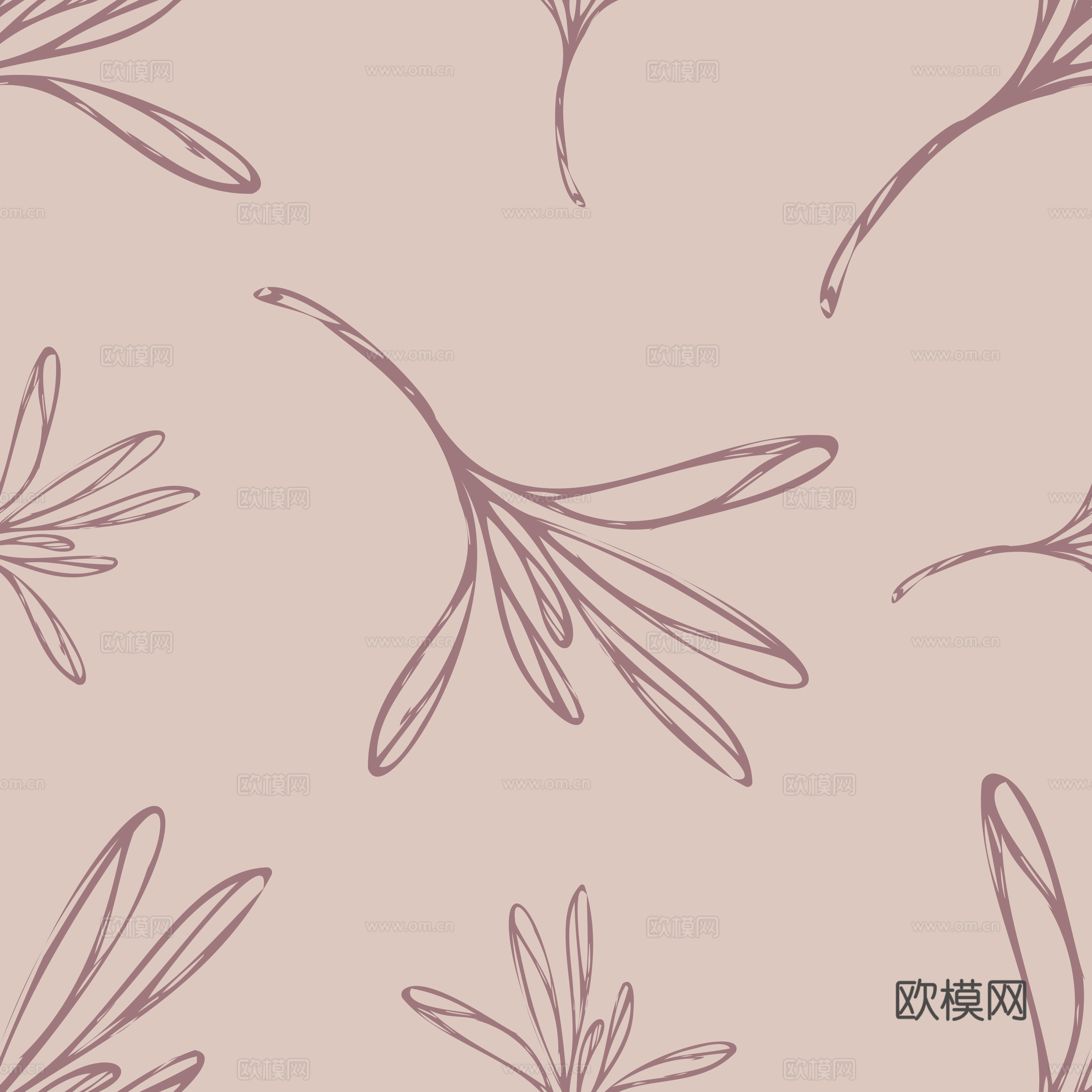 治愈系小清晰植物森系纹理图案肌理36