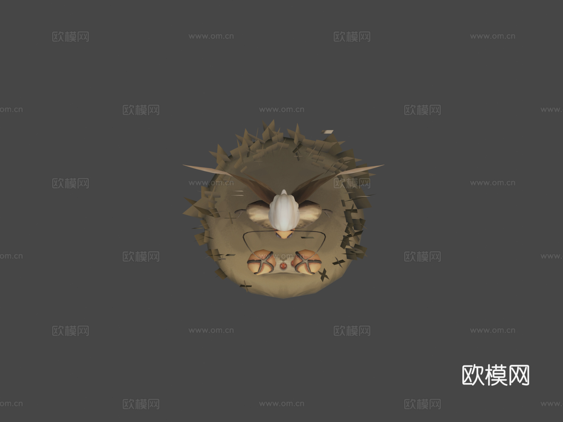 仙蛾3d模型下载（渲染图5）