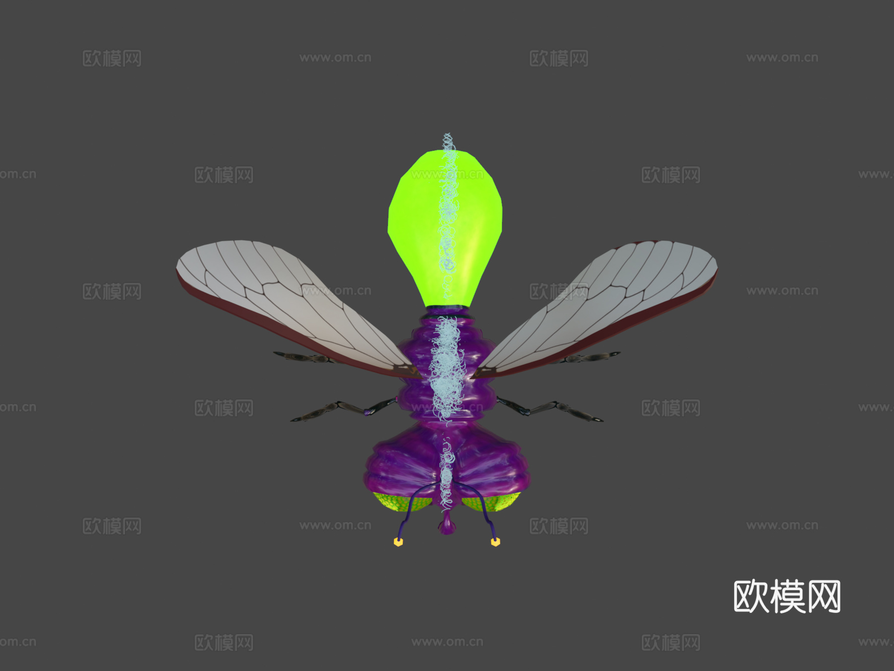 萤火虫3d模型下载（渲染图7）