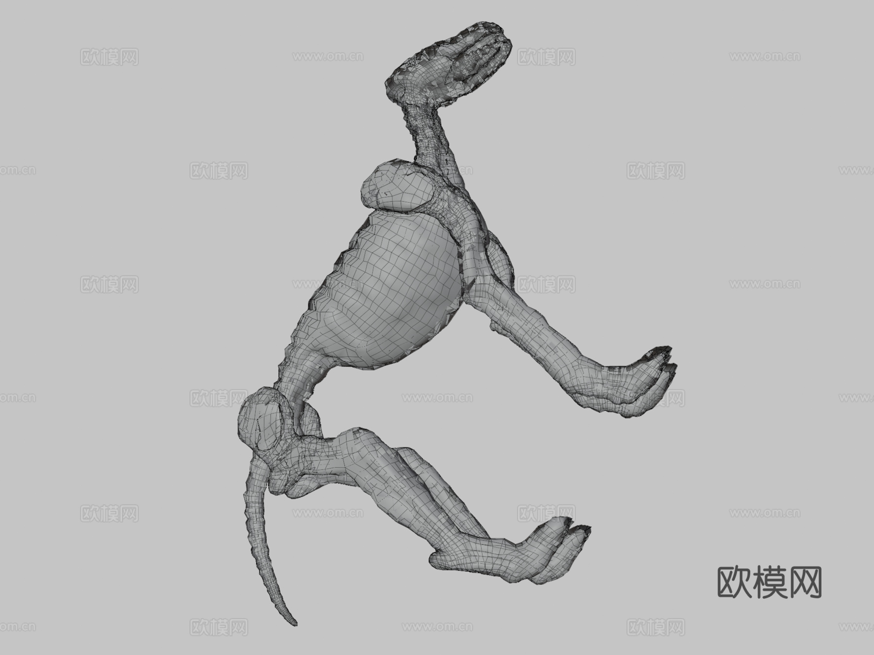 幽灵地狱犬3d模型下载（渲染图3）