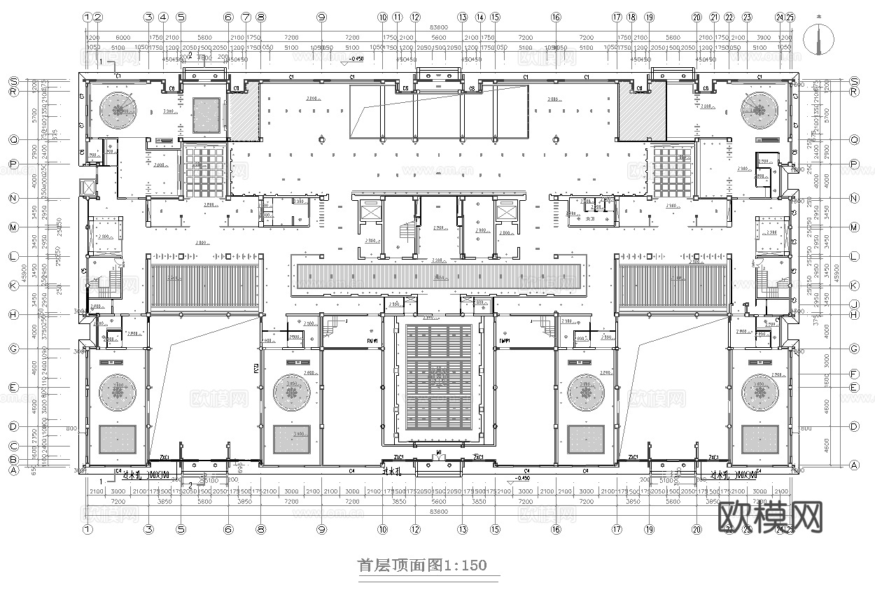 高档娱乐会所 最新全套施工图设计cad施工图