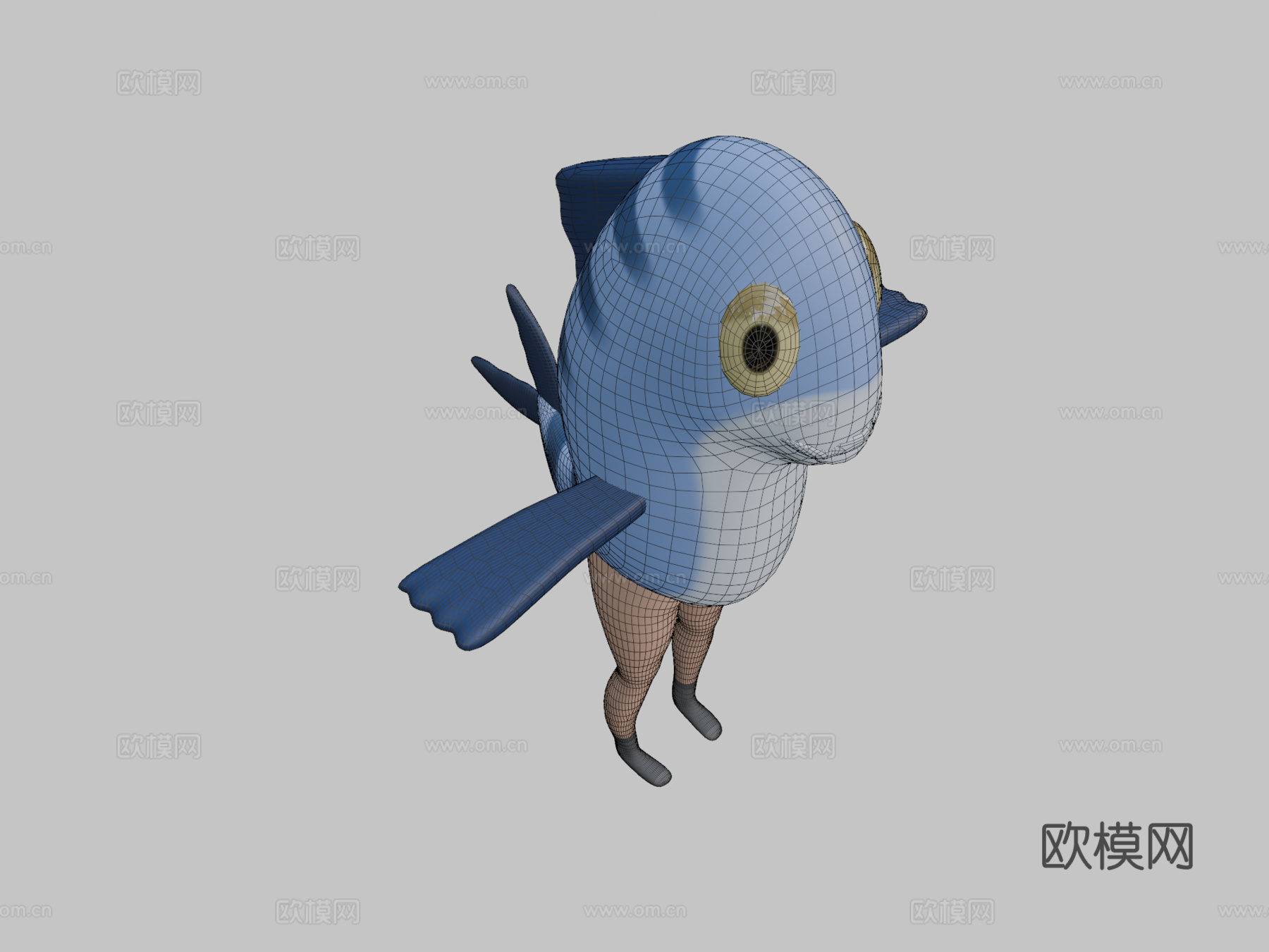 莫哈拉扭臀3d模型下载（渲染图2）