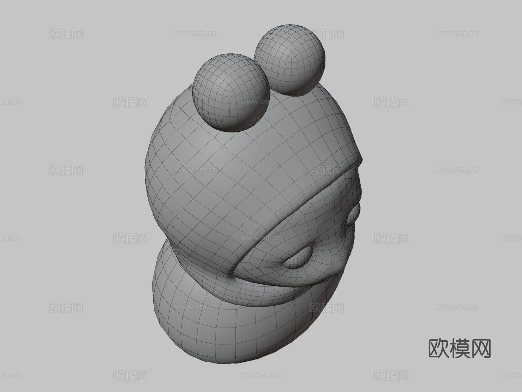 戴帽子的猫3d模型下载（渲染图3）