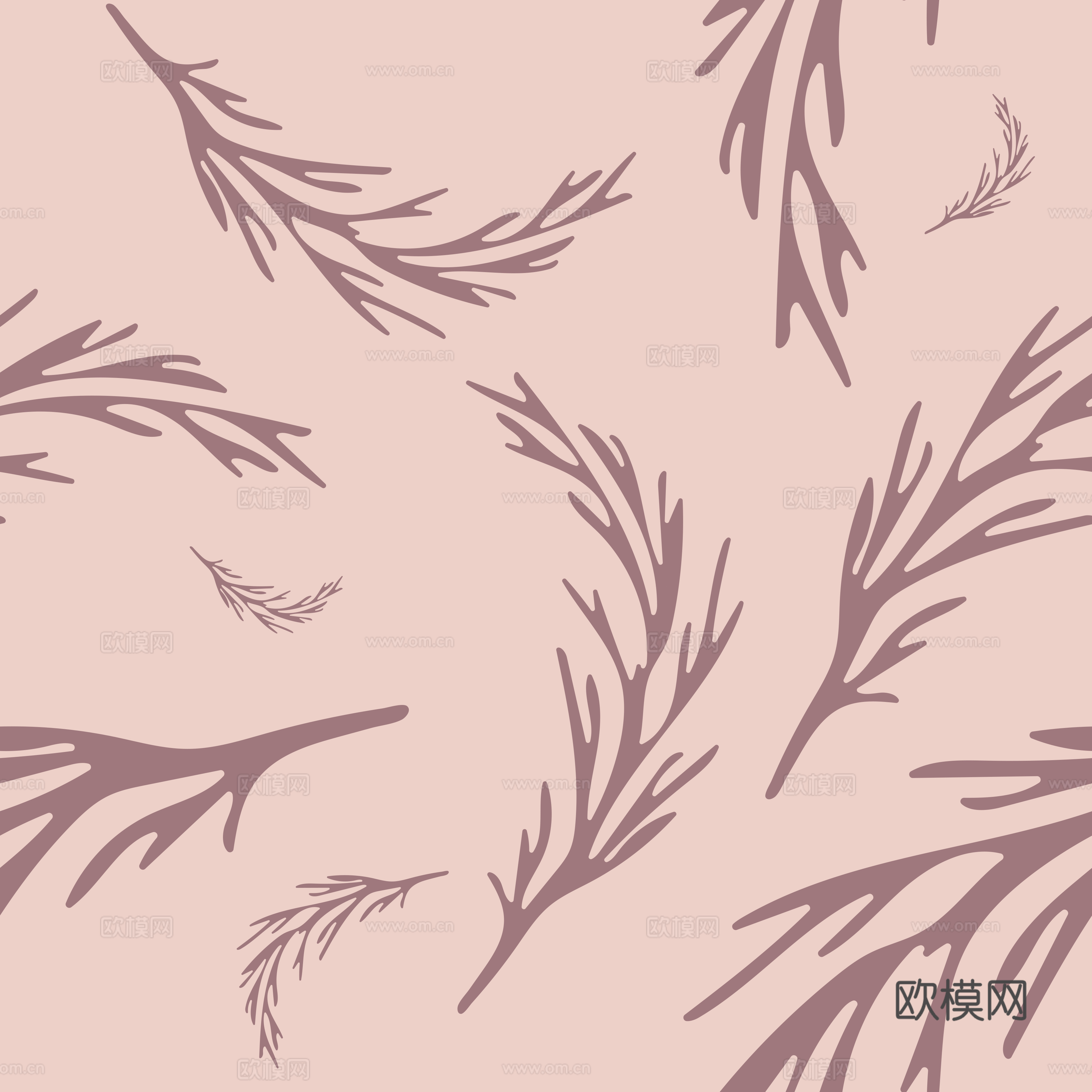 治愈系小清晰植物森系纹理图案肌理48