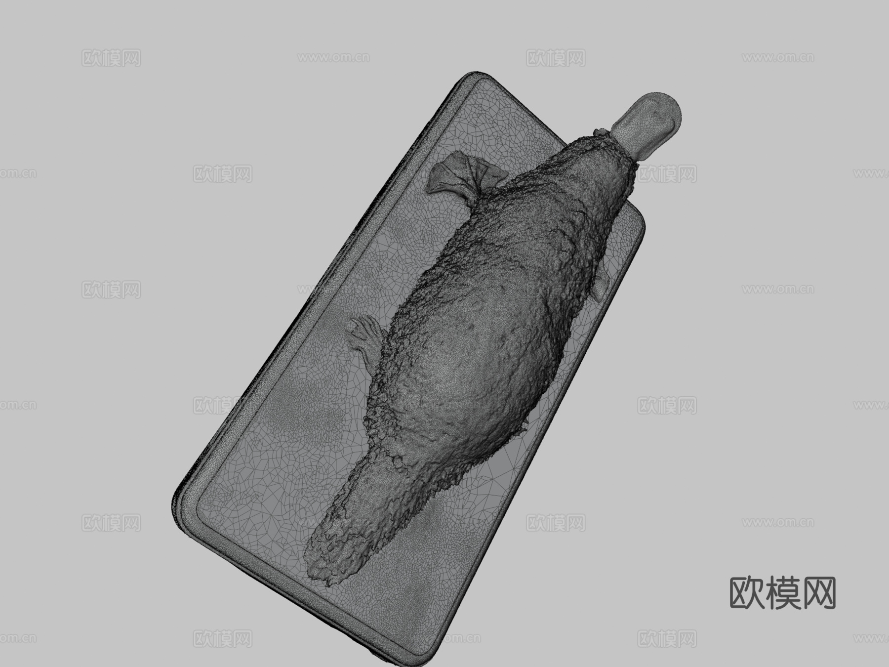 鸭嘴兽3d模型下载（渲染图3）