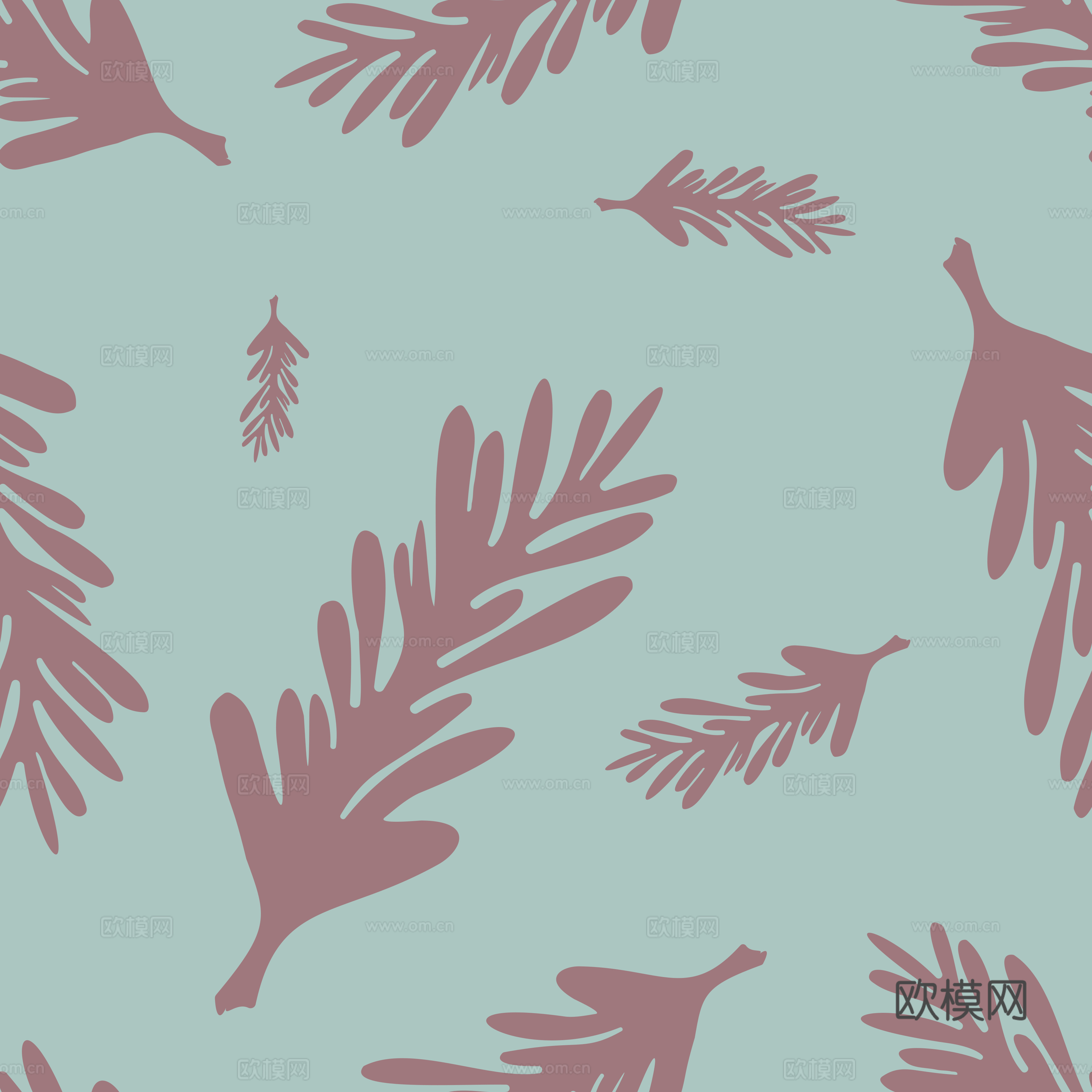 治愈系小清晰植物森系纹理图案肌理89