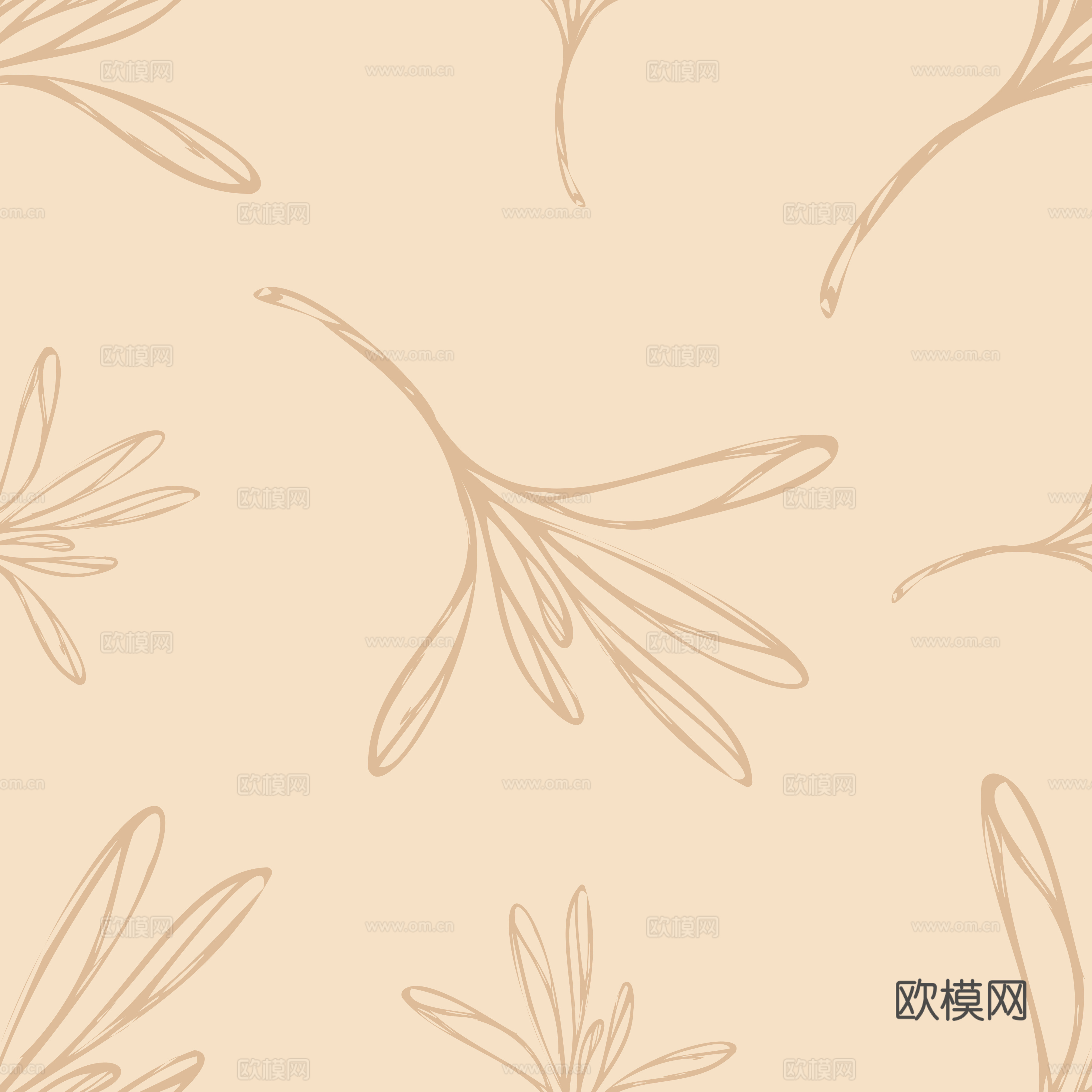 治愈系小清晰植物森系纹理图案肌理38