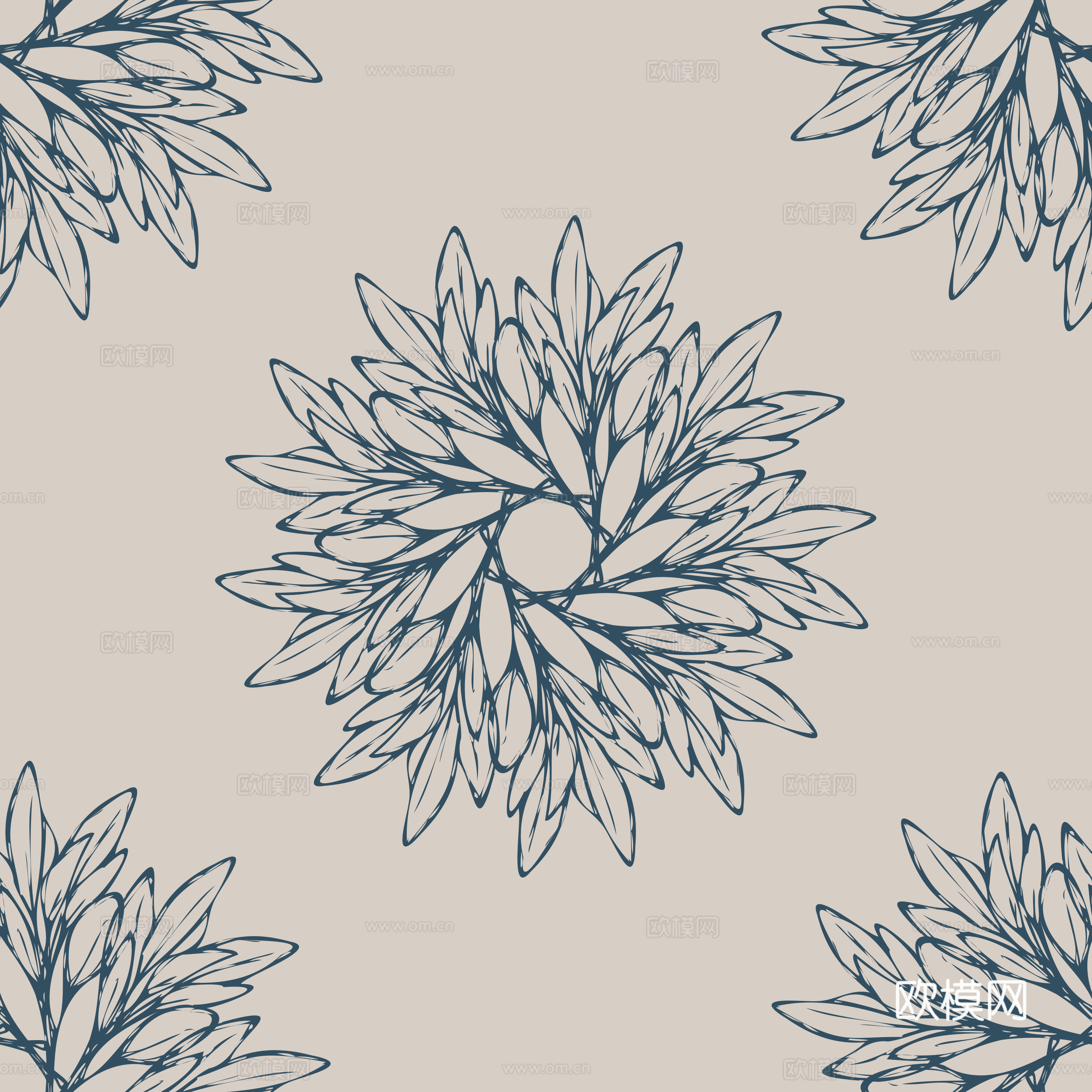 治愈系小清晰植物森系纹理图案肌理102