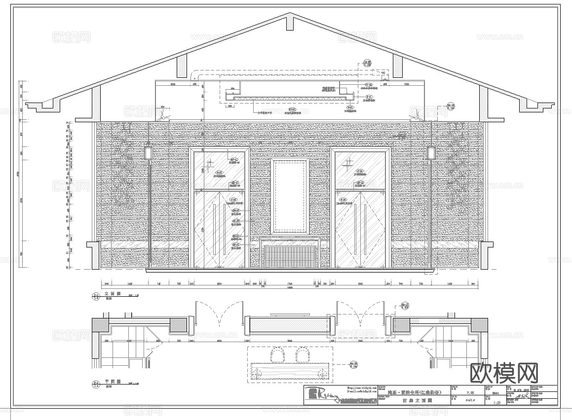 高档娱乐会所 最新全套施工图设计cad施工图