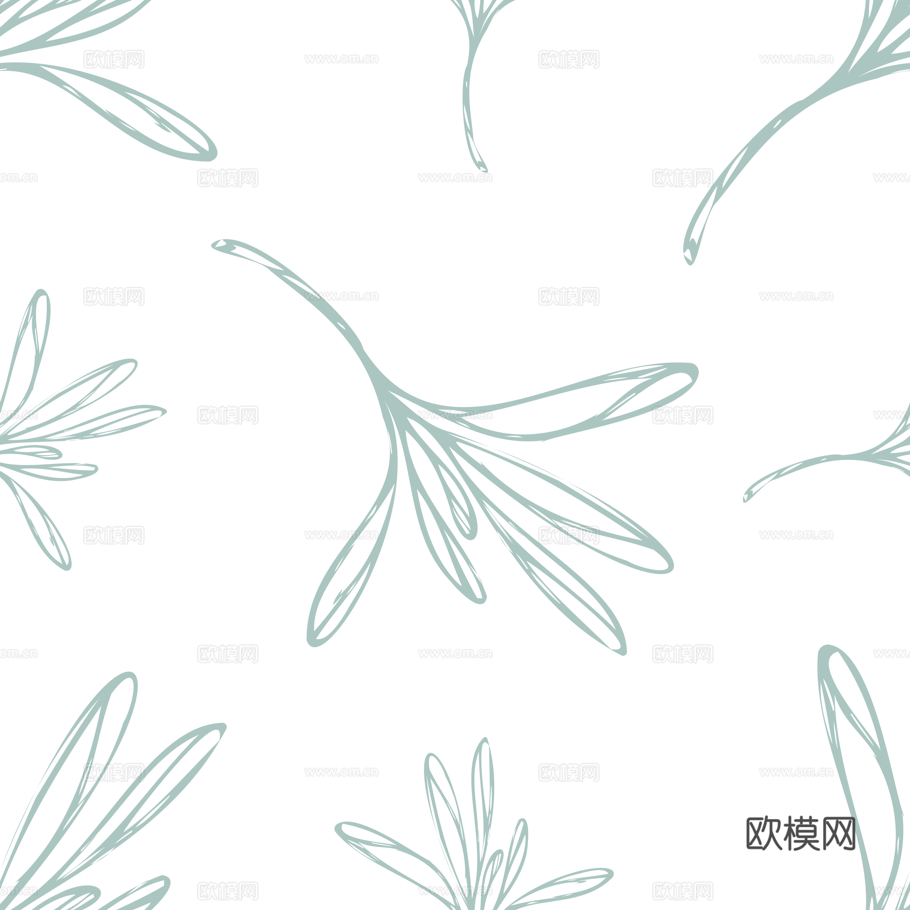 治愈系小清晰植物森系纹理图案肌理37