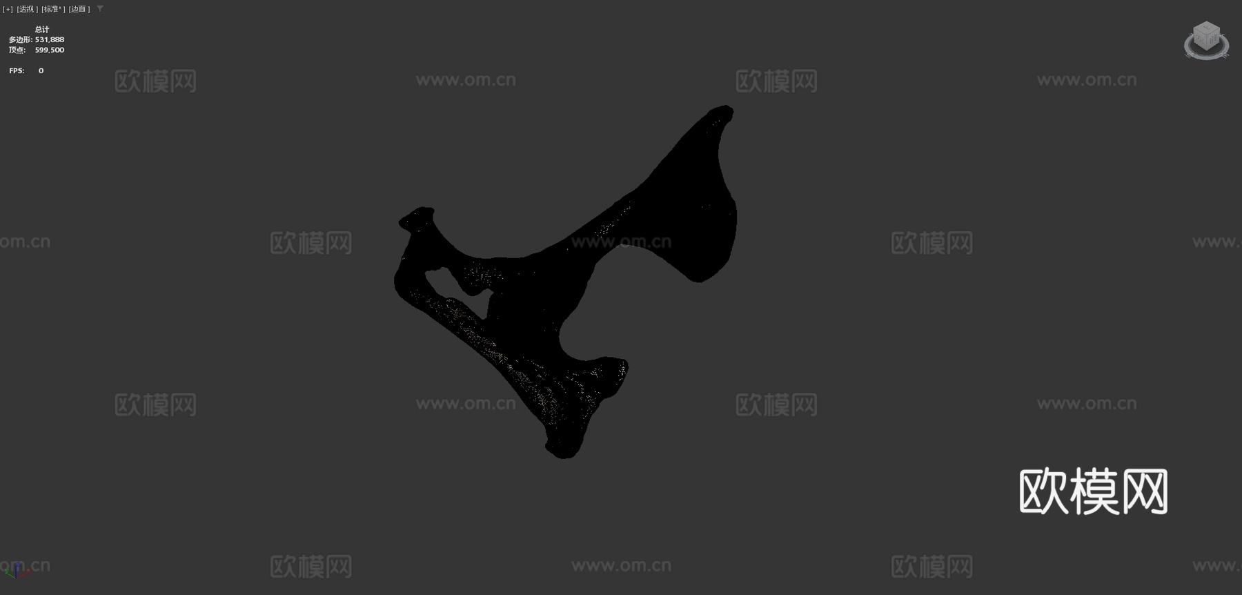 牛科髋骨3d模型下载（渲染图4）