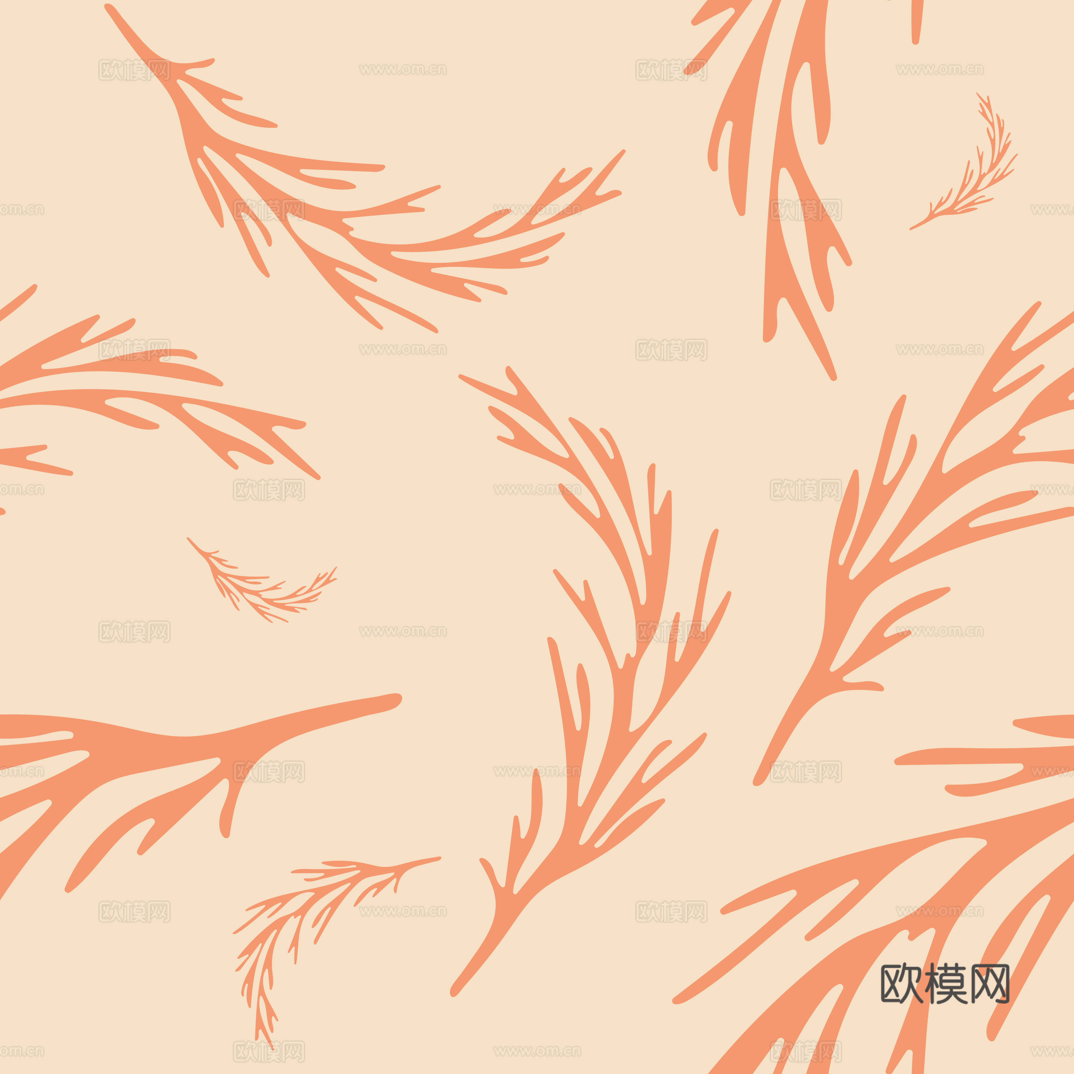 治愈系小清晰植物森系纹理图案肌理44