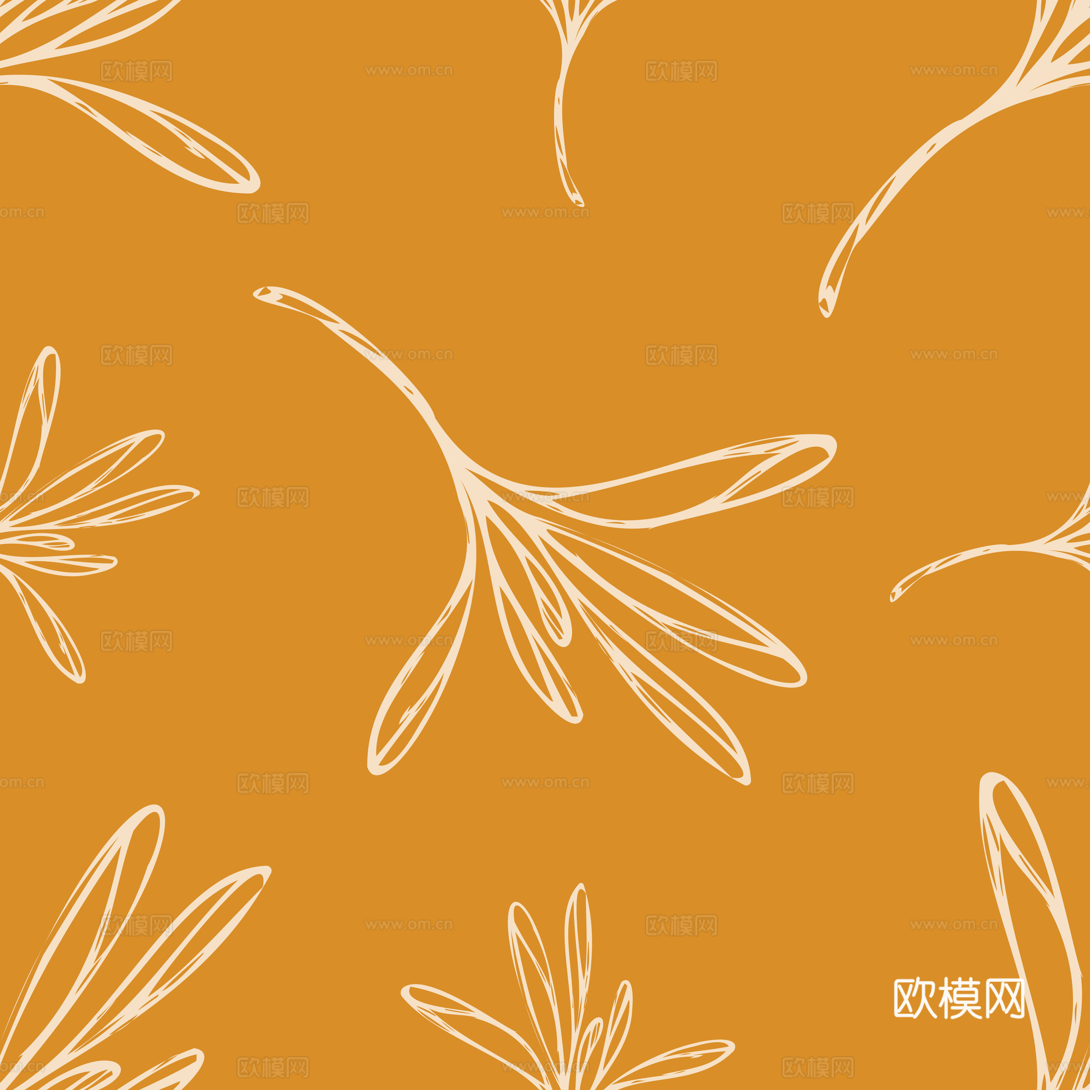 治愈系小清晰植物森系纹理图案肌理40