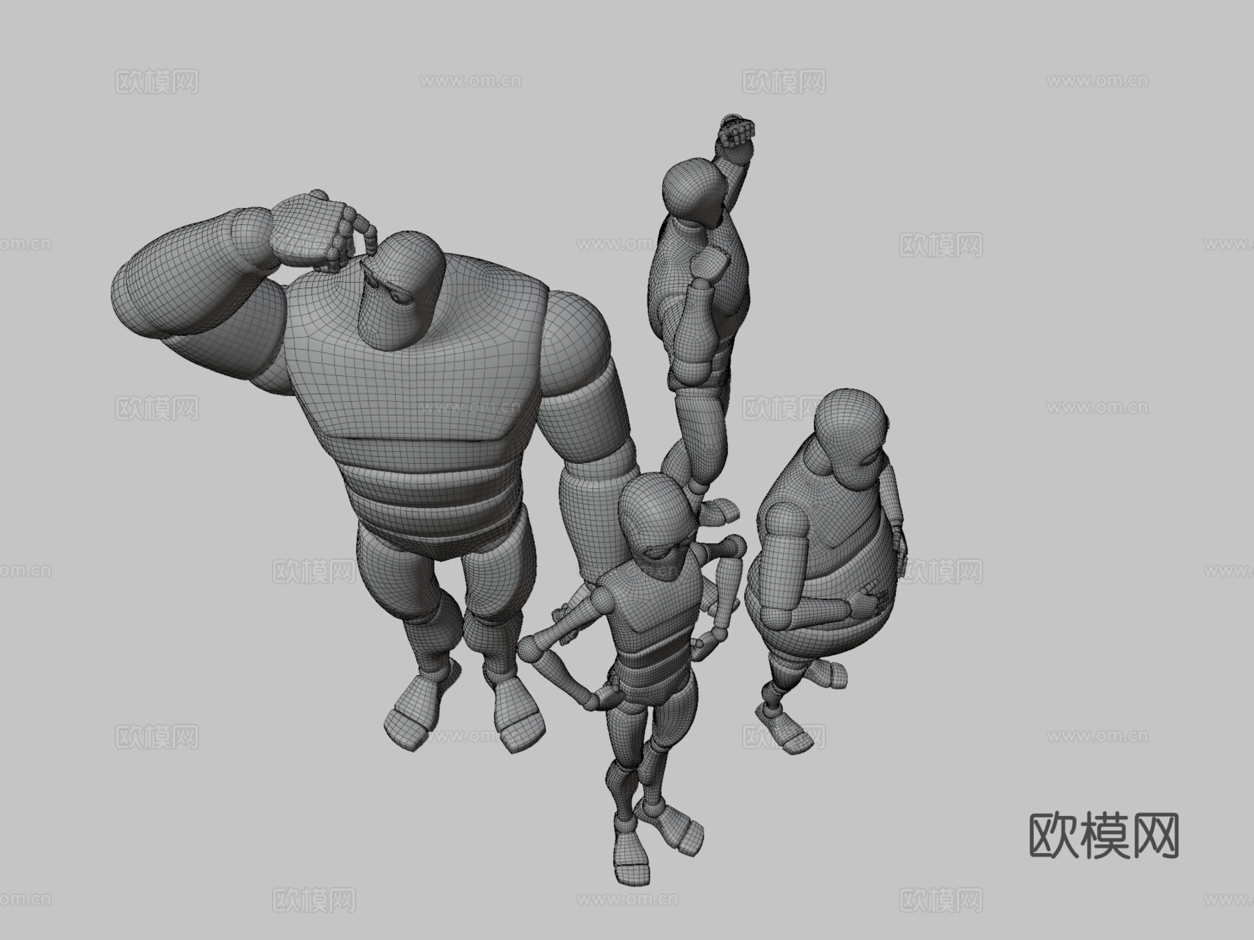 关键帧机器人3d模型下载（渲染图3）