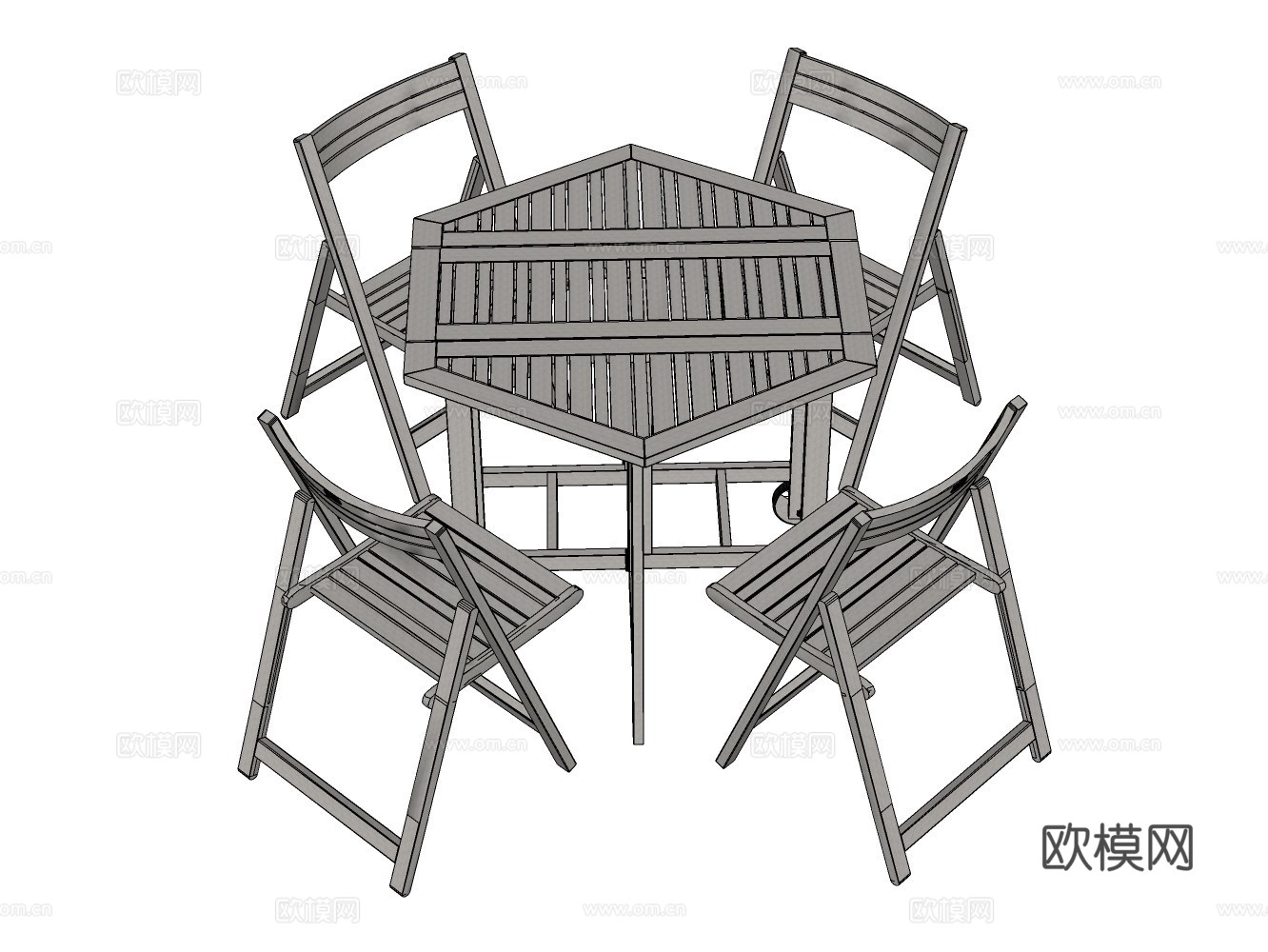 雕塑摆件动物设备家具小品su模型