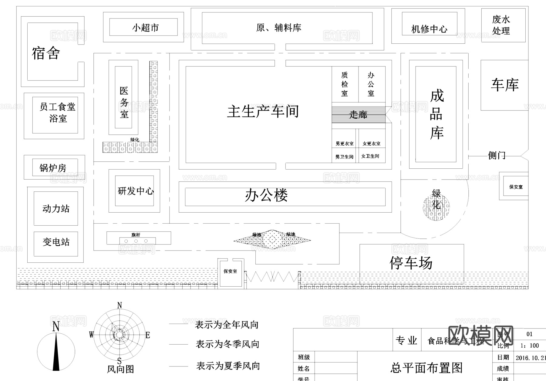 果汁果酱食品加工厂生产车间CAD施工图集cad施工图