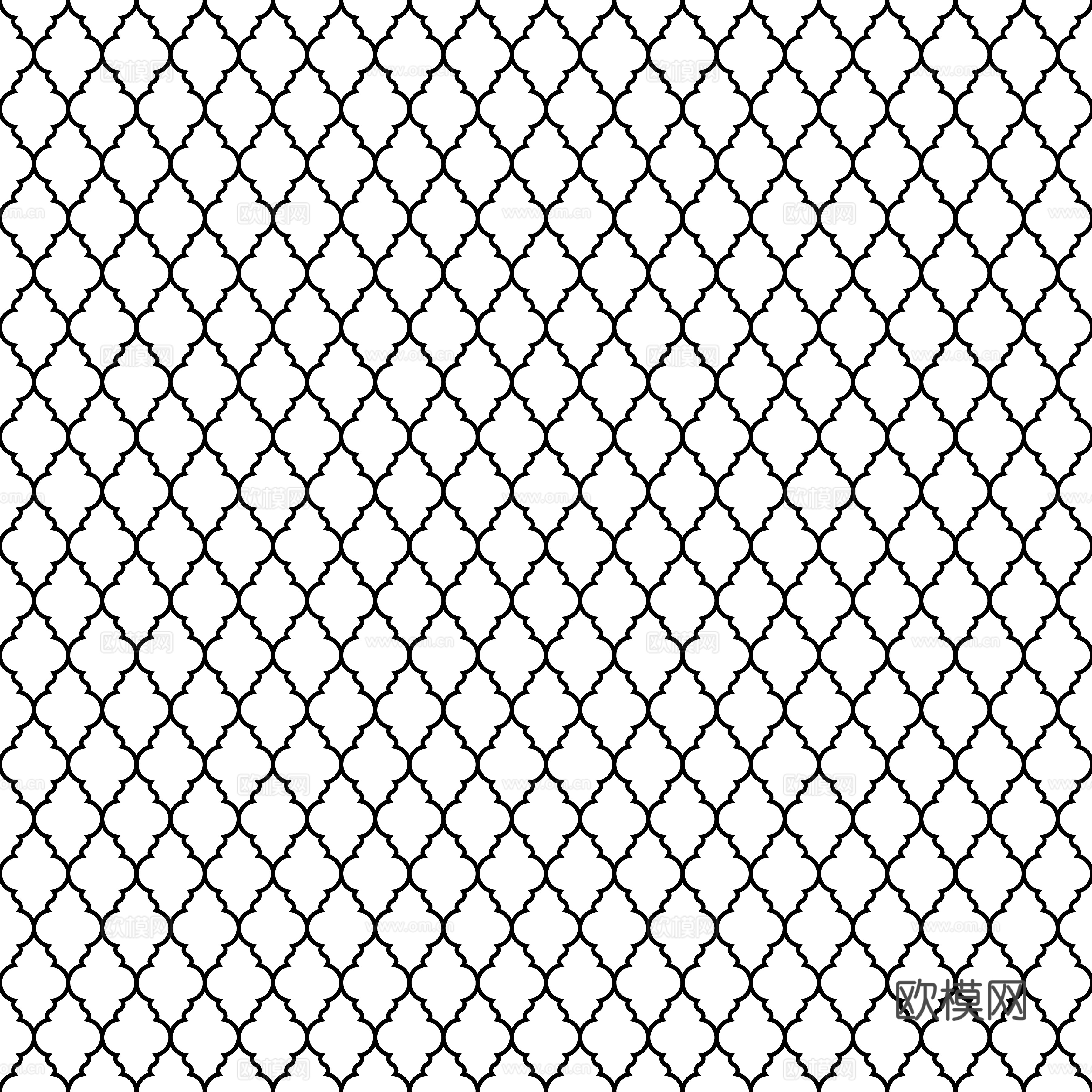 摩洛哥民族风黑白马赛克几何图案纹理53下载