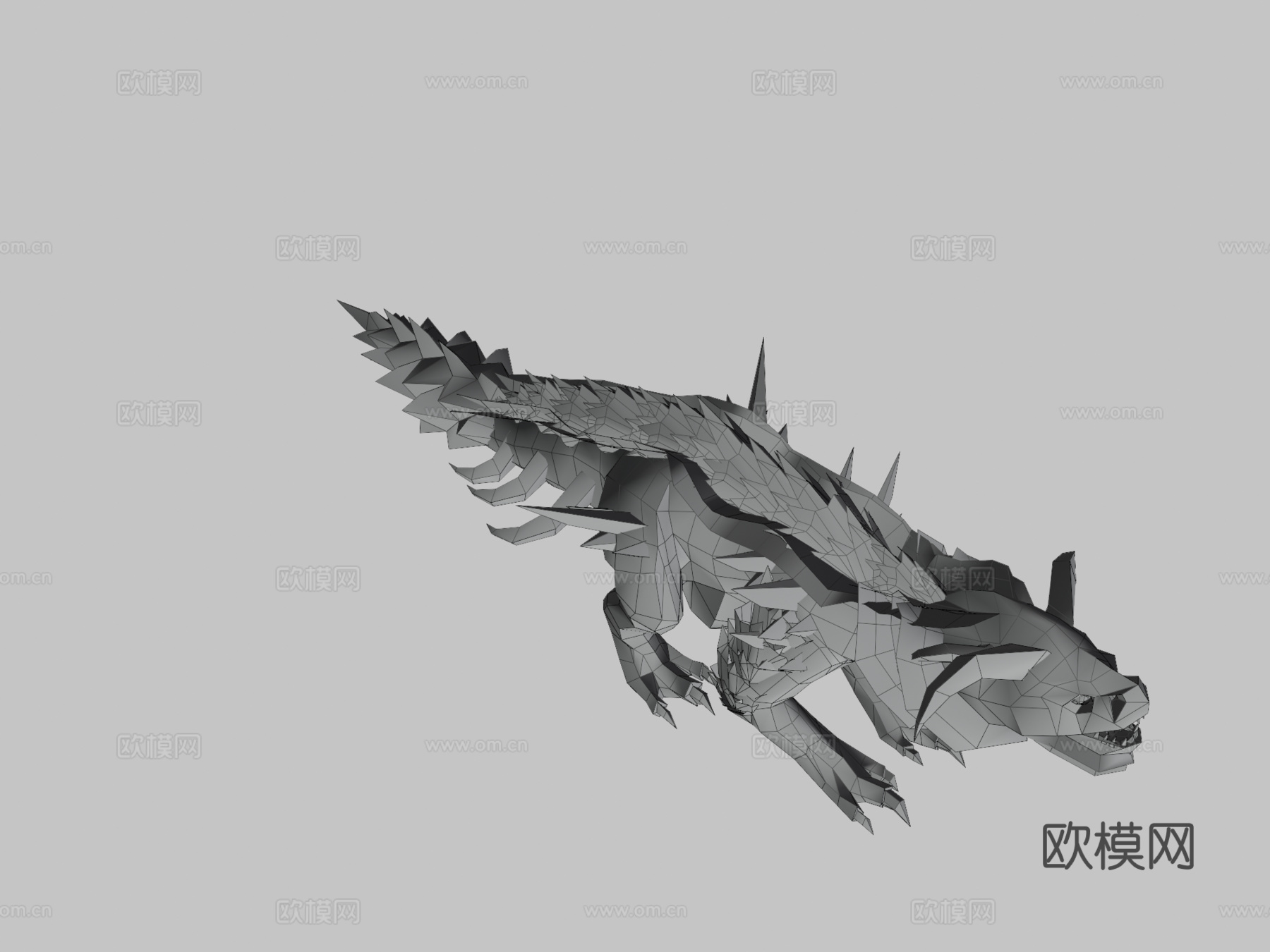 冰龙3d模型下载（渲染图3）