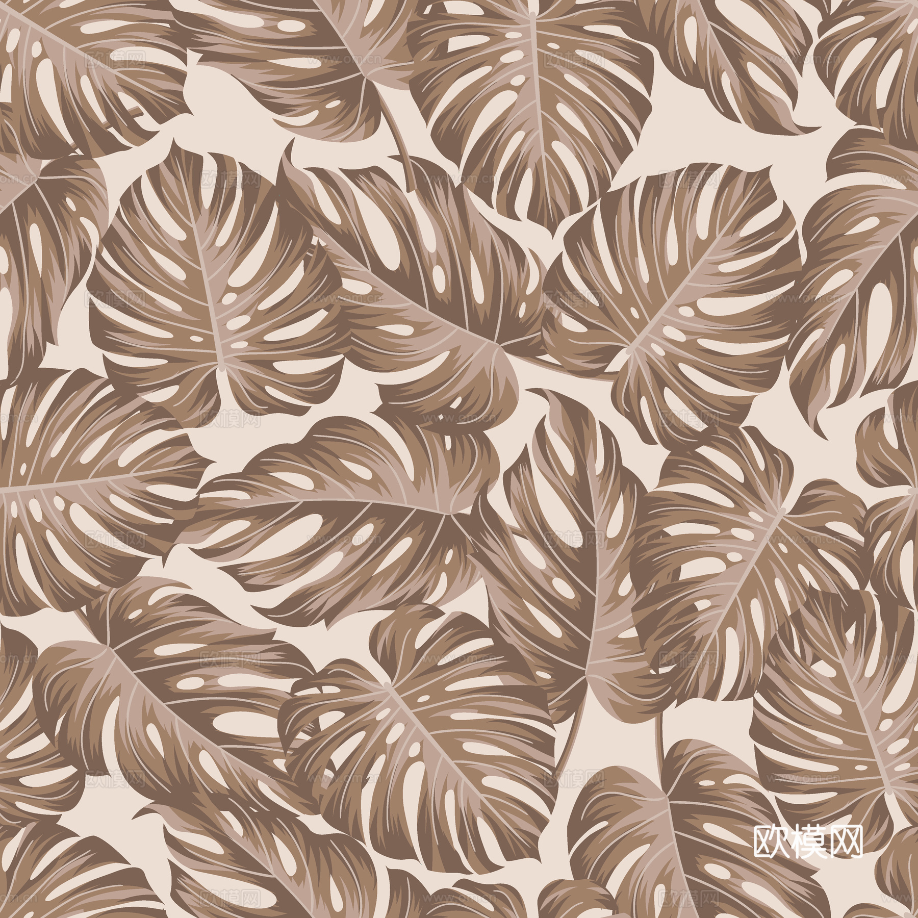 时尚热带植物花纹图案纹理肌理48