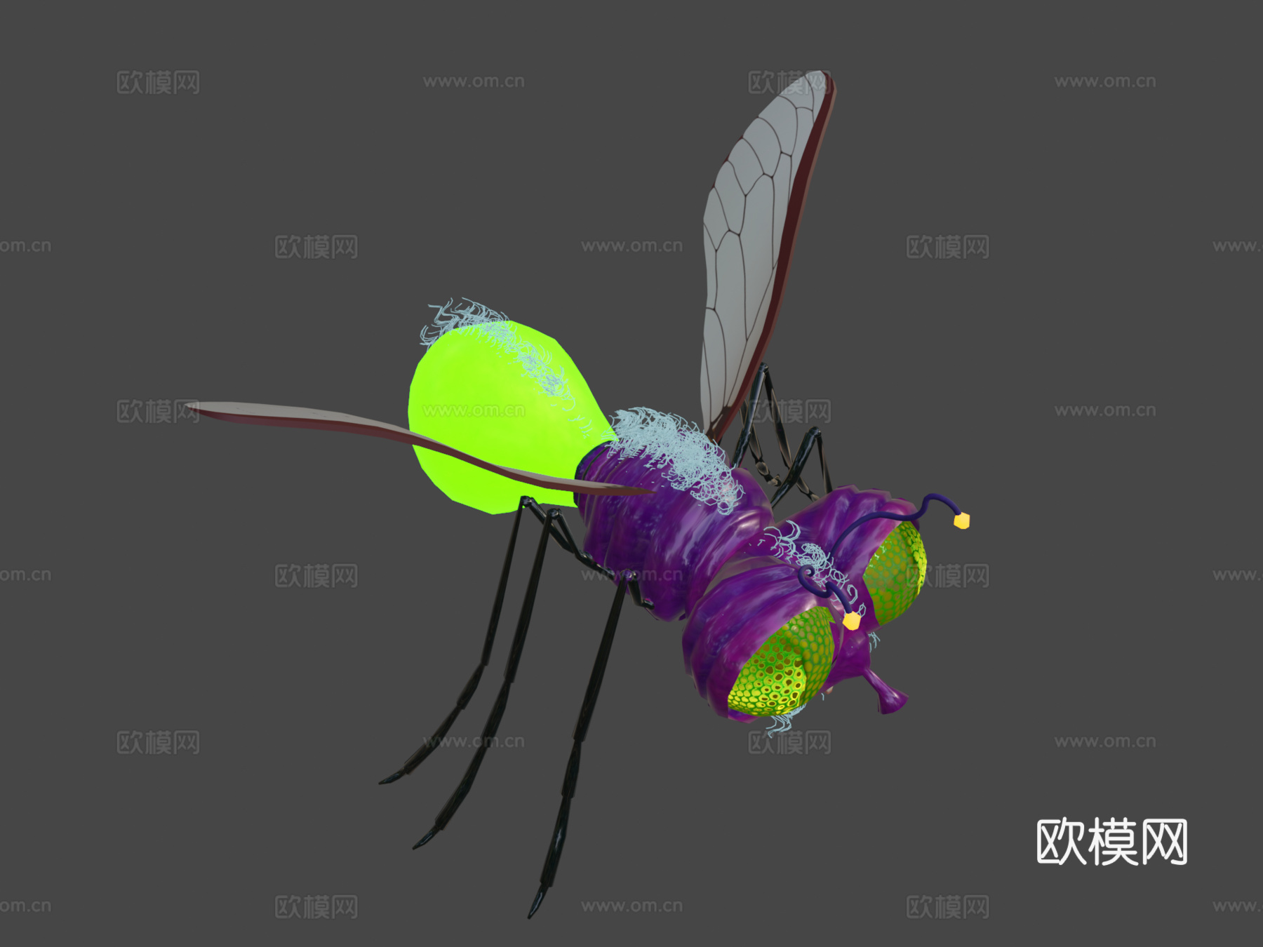 萤火虫3d模型下载（渲染图8）