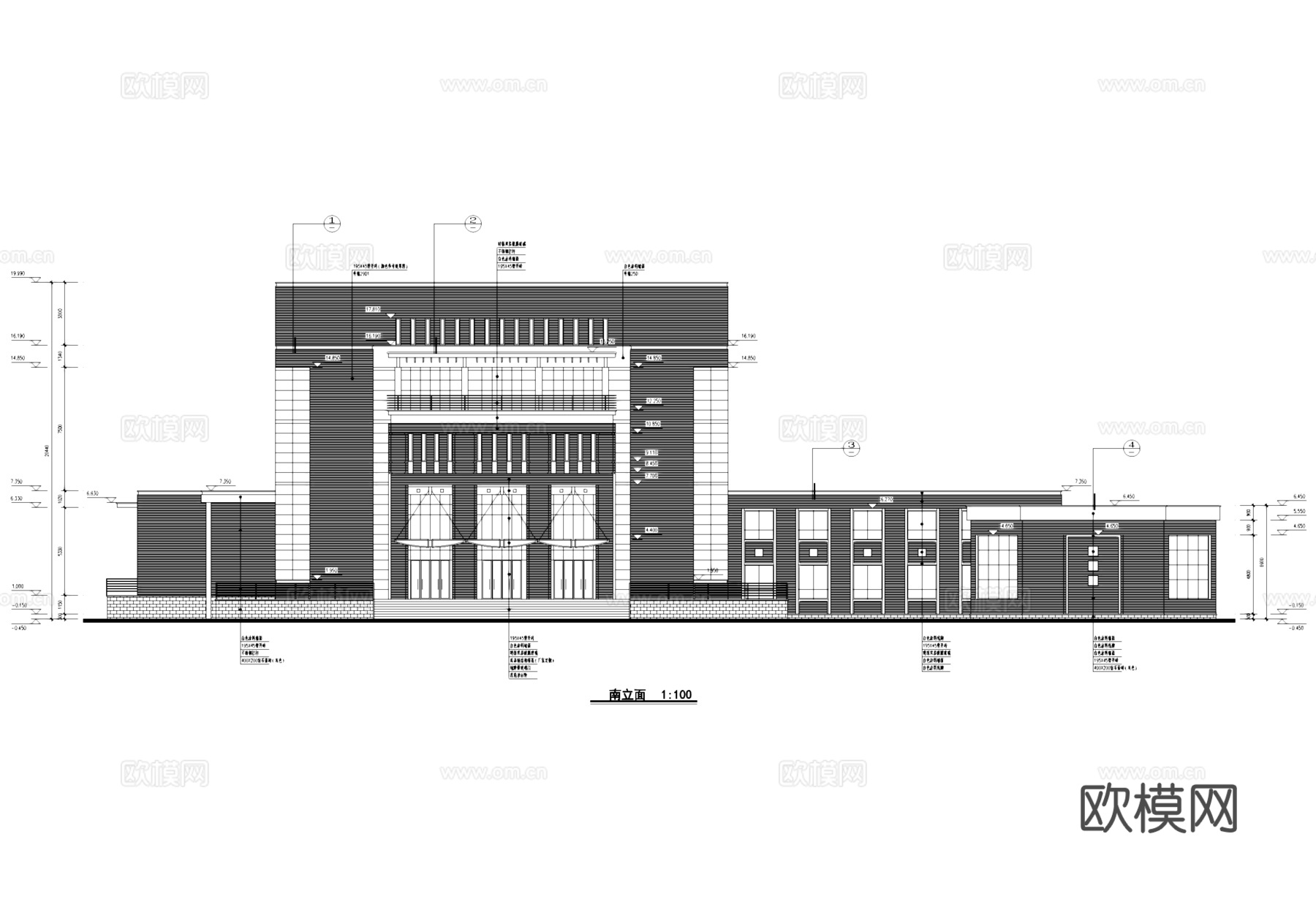 电影院影剧院建筑平立剖CAD施工图集cad施工图