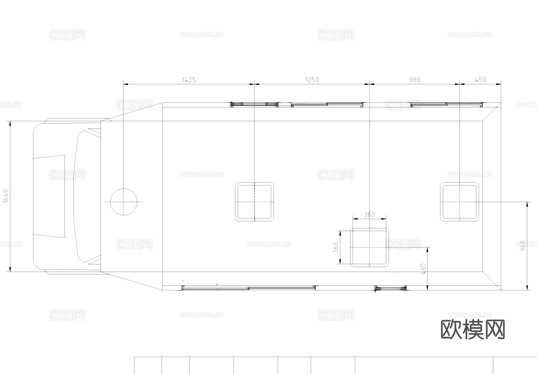 房车CAD施工图cad施工图