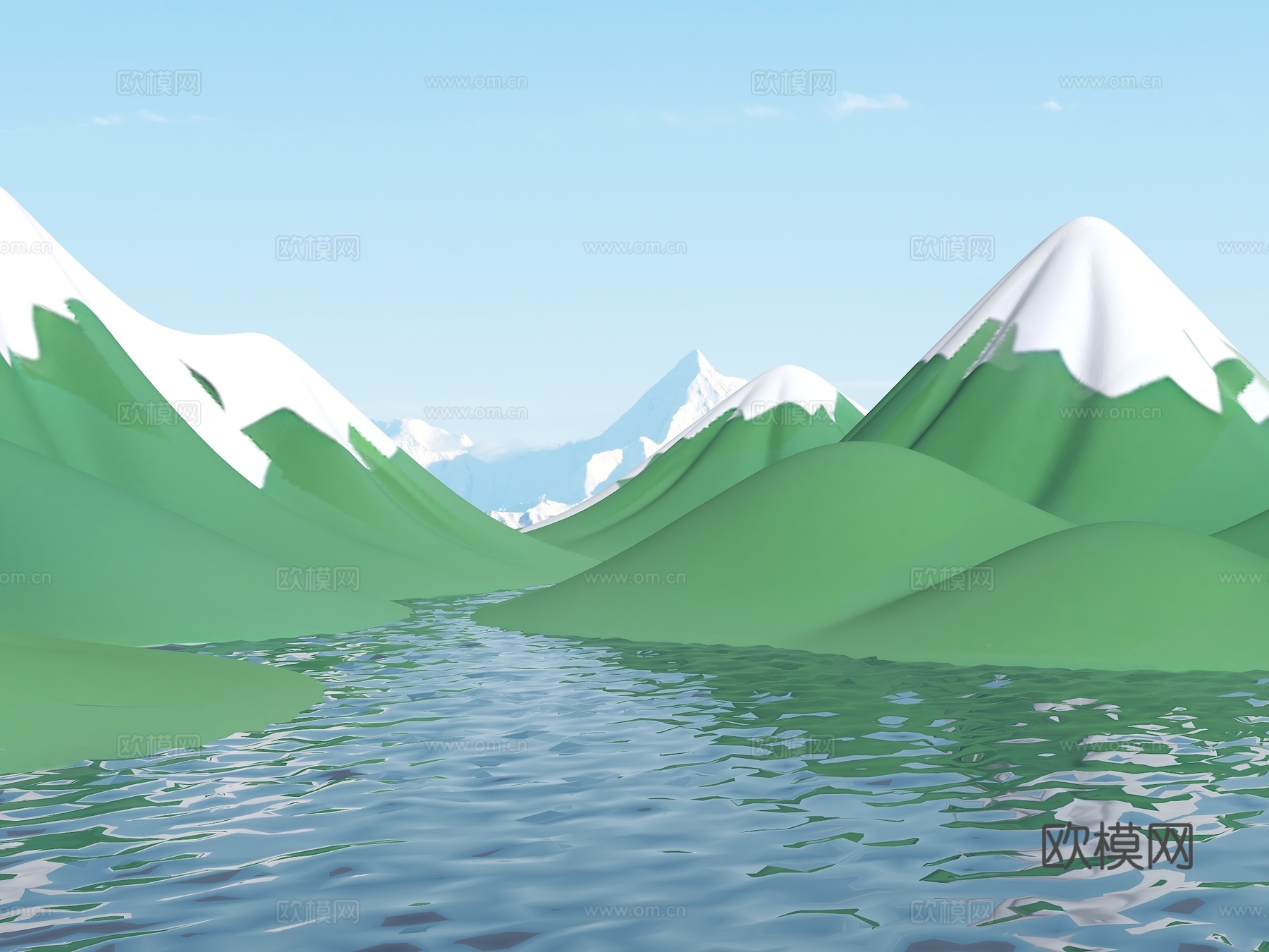 群山山脉 山体 山地 公园景观 地形 山地公园 自然山体 微su模型