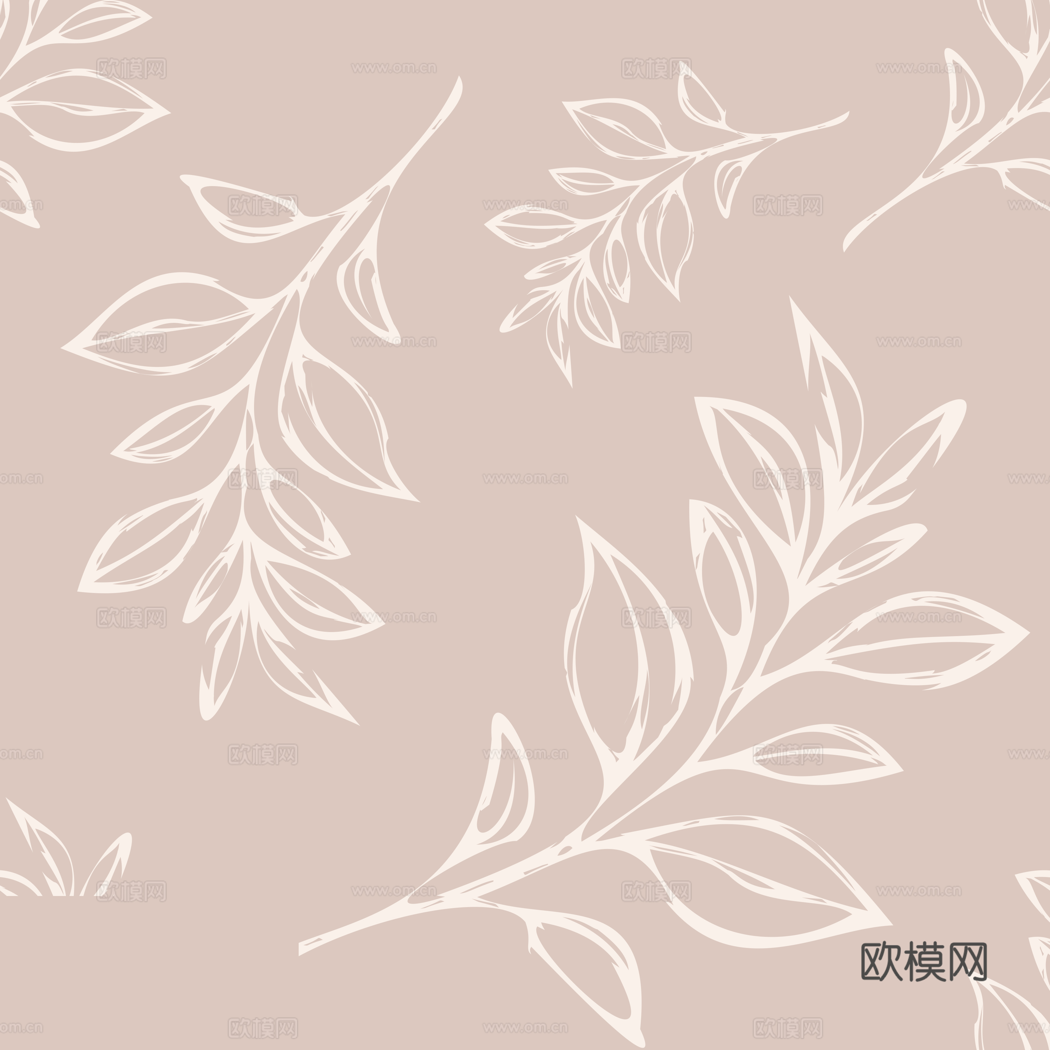 治愈系小清晰植物森系纹理图案肌理1