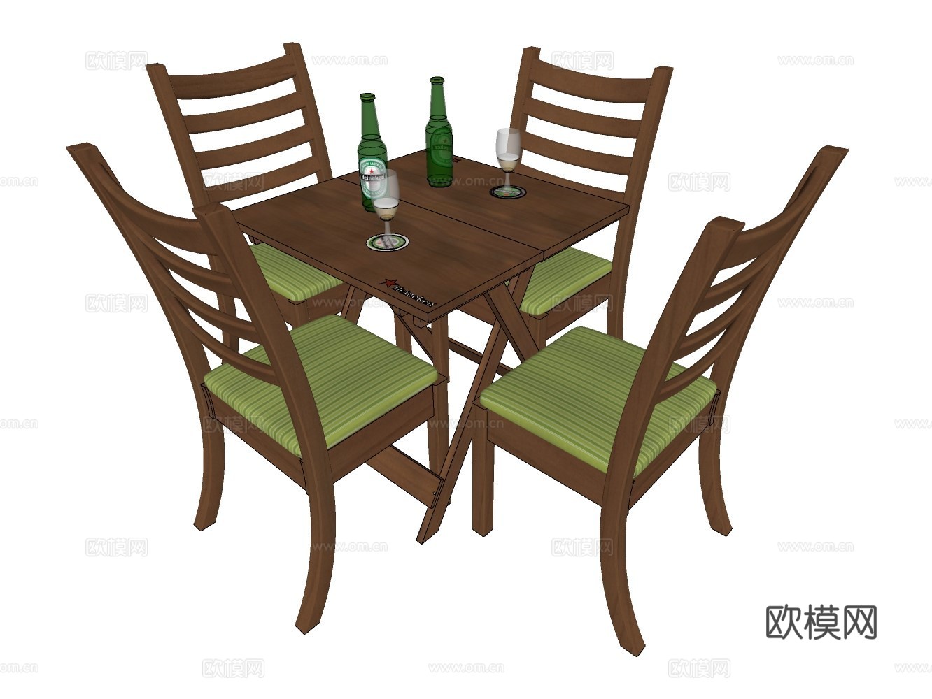 雕塑摆件动物设备家具小品su模型