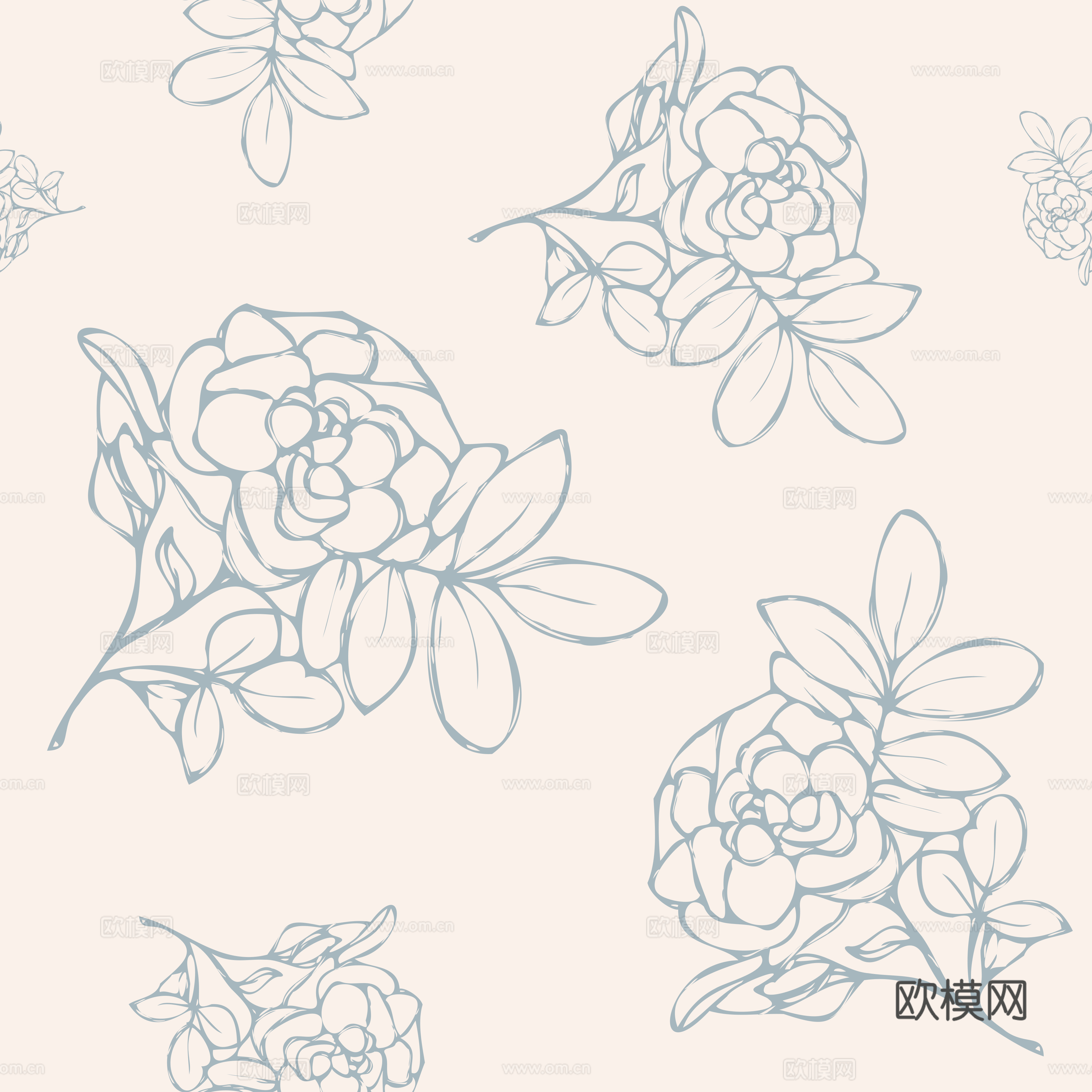 治愈系小清晰植物森系纹理图案肌理24