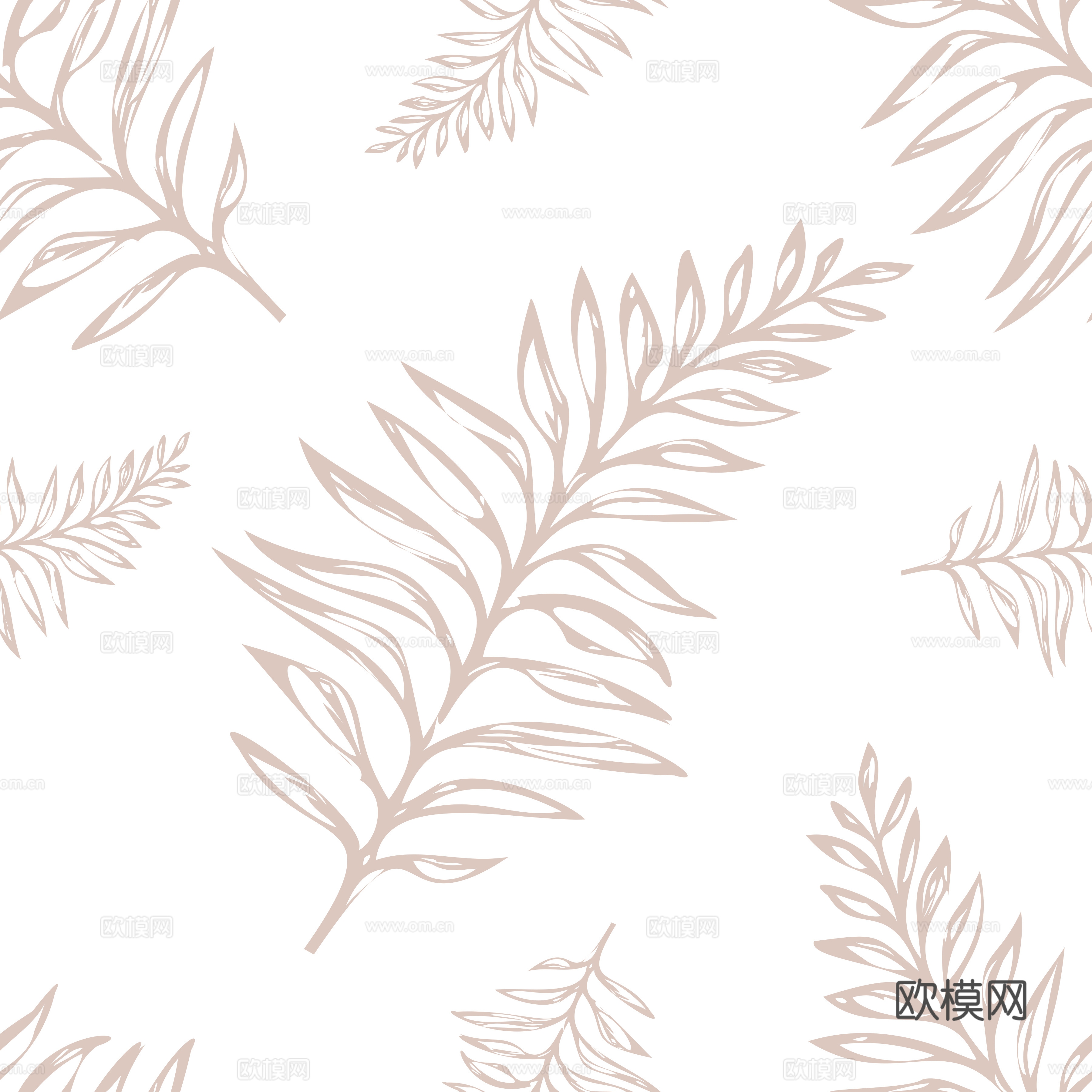 治愈系小清晰植物森系纹理图案肌理15