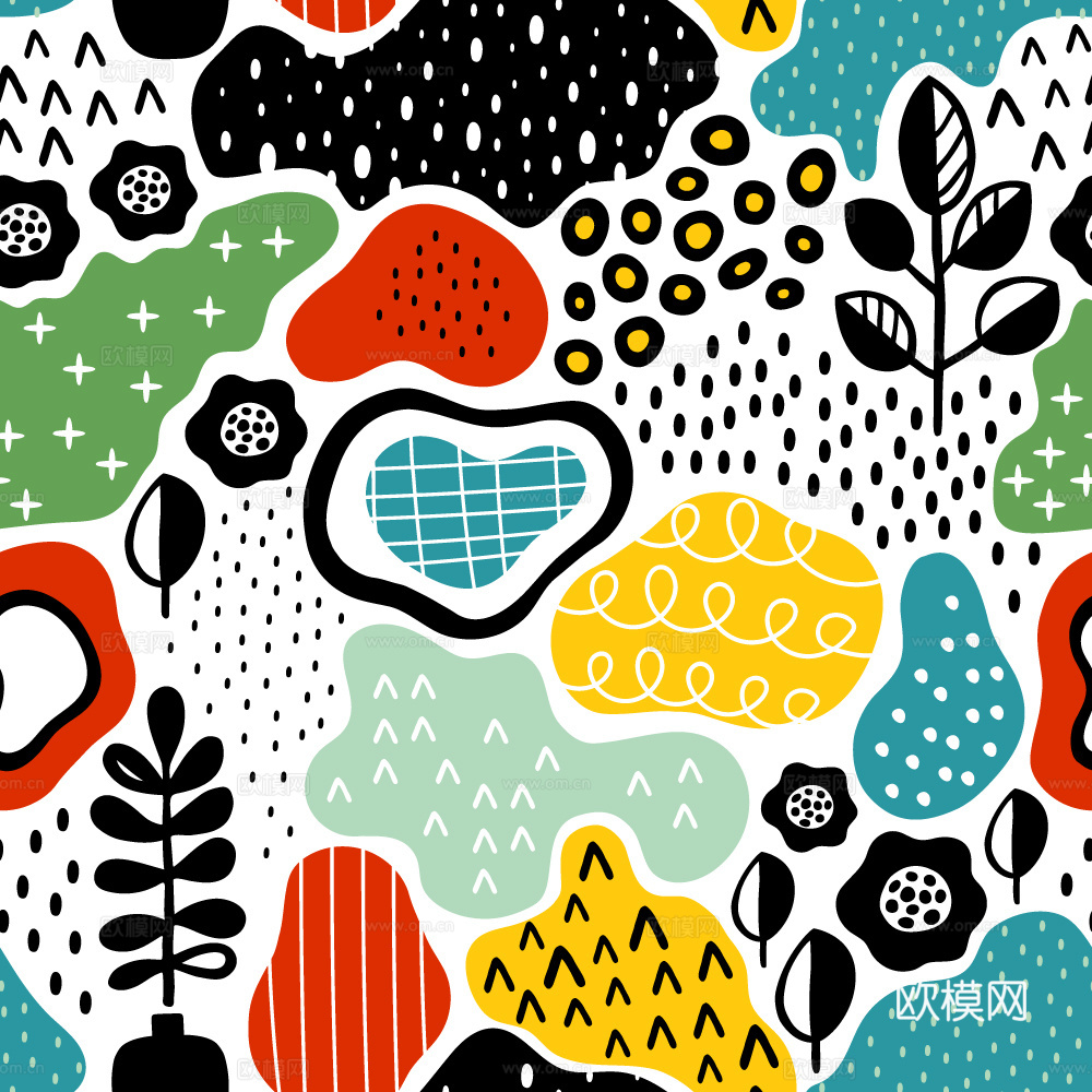 小清晰动植物图案纹理肌理17