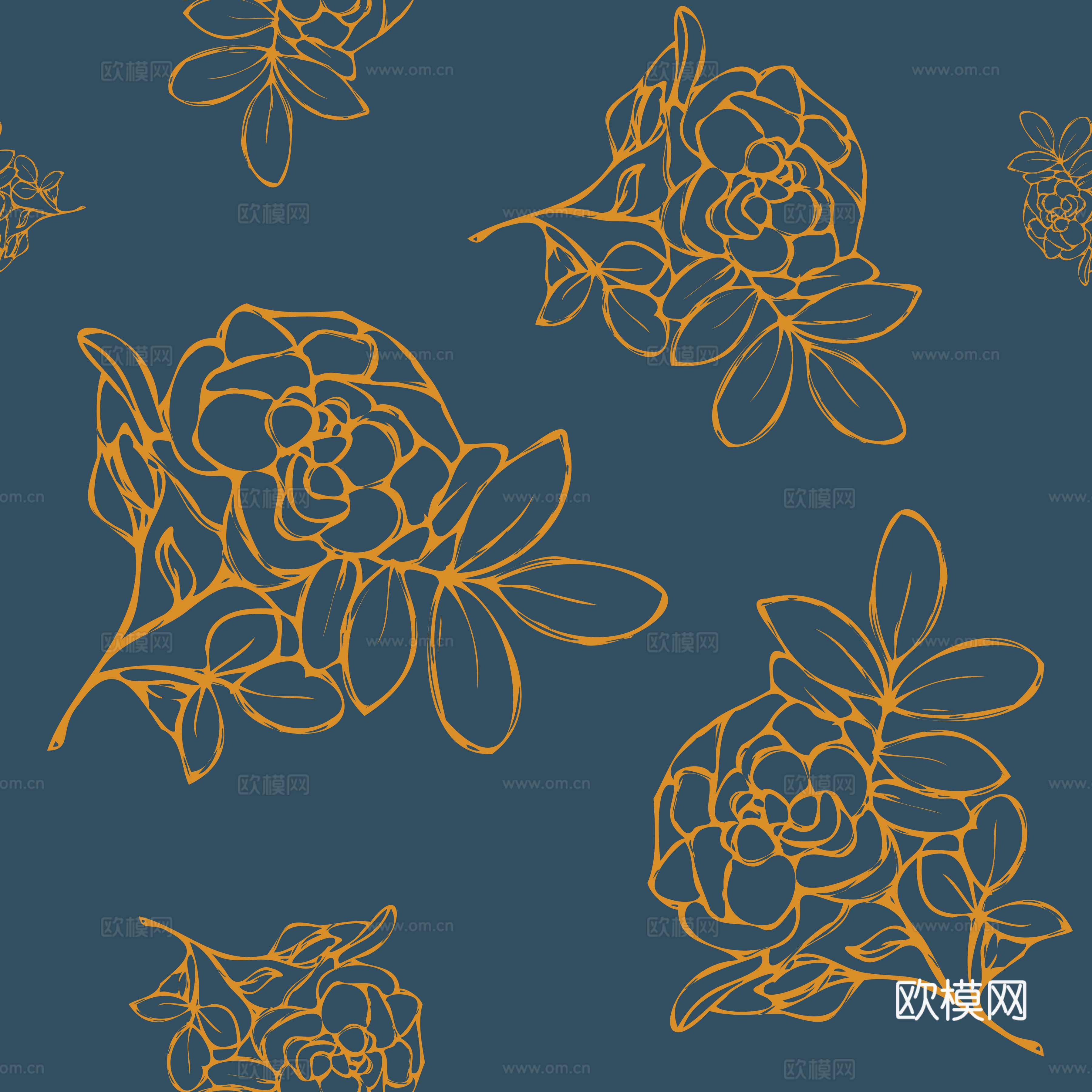 治愈系小清晰植物森系纹理图案肌理26