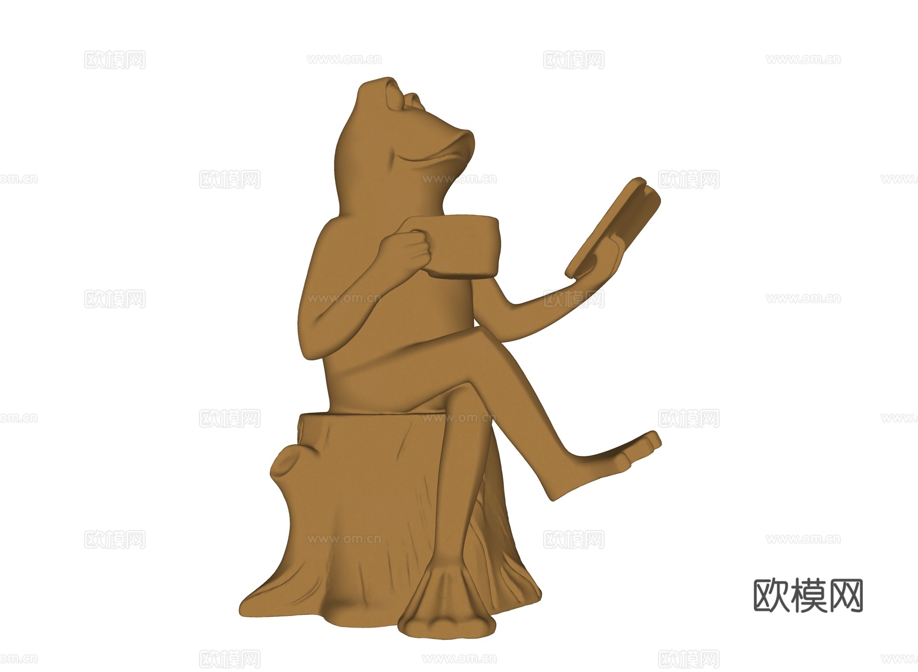 雕塑摆件 景观雕塑 青蛙雕塑 青蛙铜雕 雕塑小品su模型