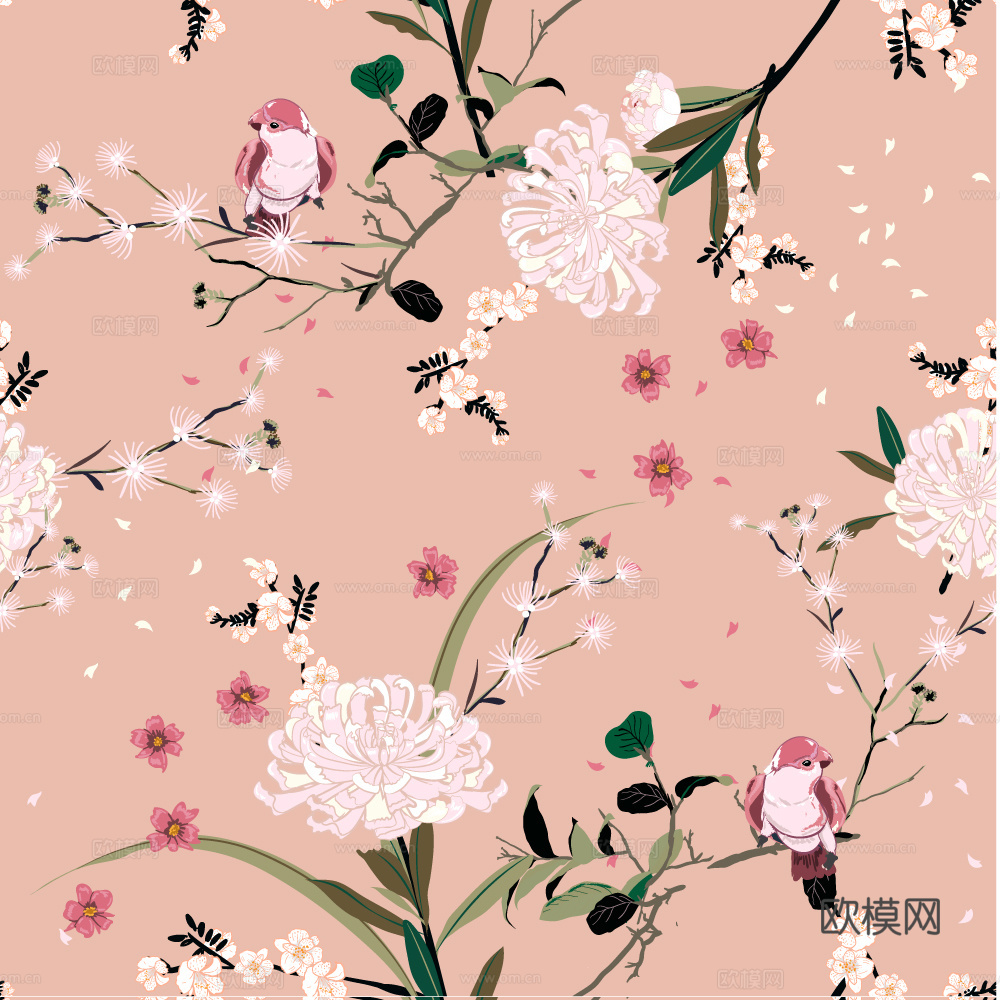 小清晰动植物图案纹理肌理16