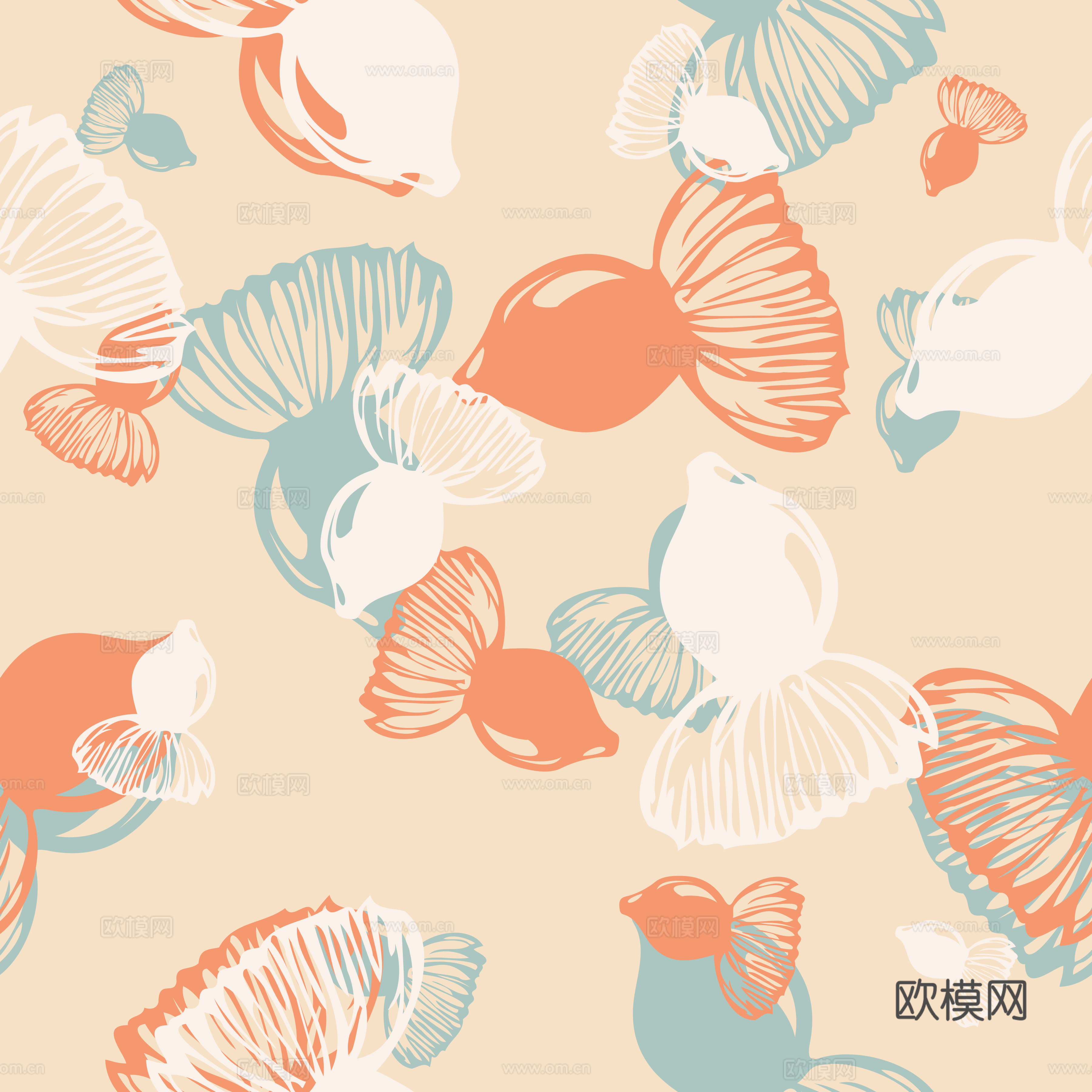 治愈系小清晰植物森系纹理图案肌理200