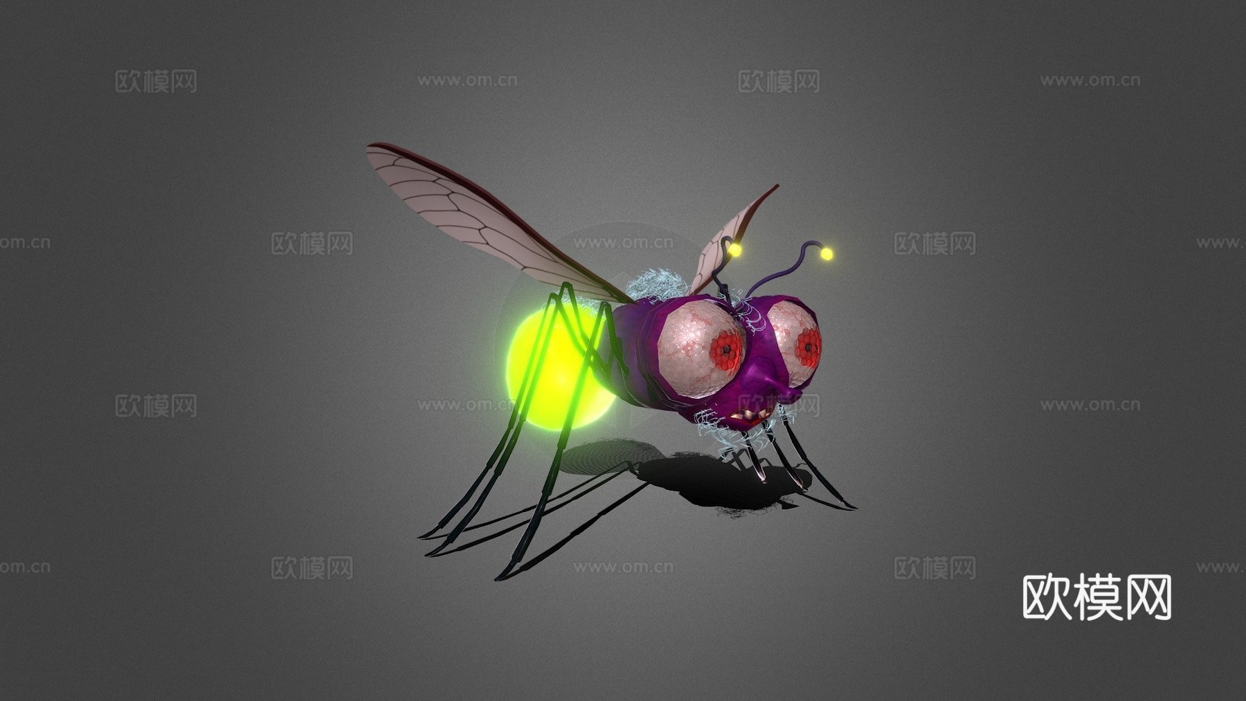 萤火虫3d模型下载（渲染图1）