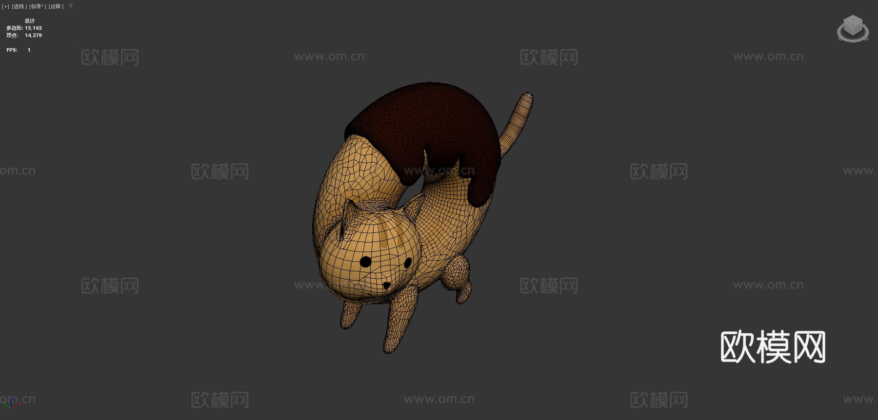 甜甜圈猫3d模型