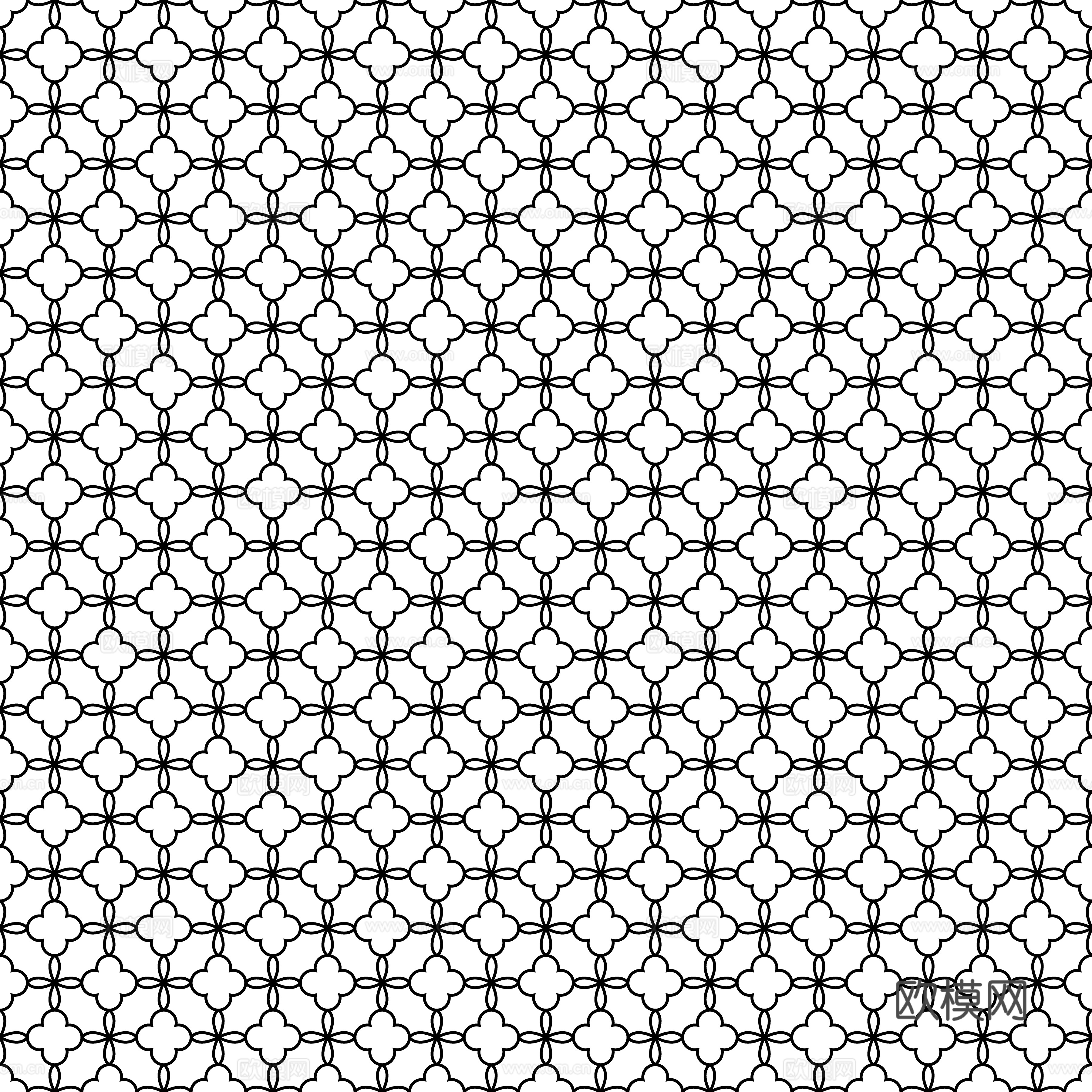 摩洛哥民族风黑白马赛克几何图案纹理49