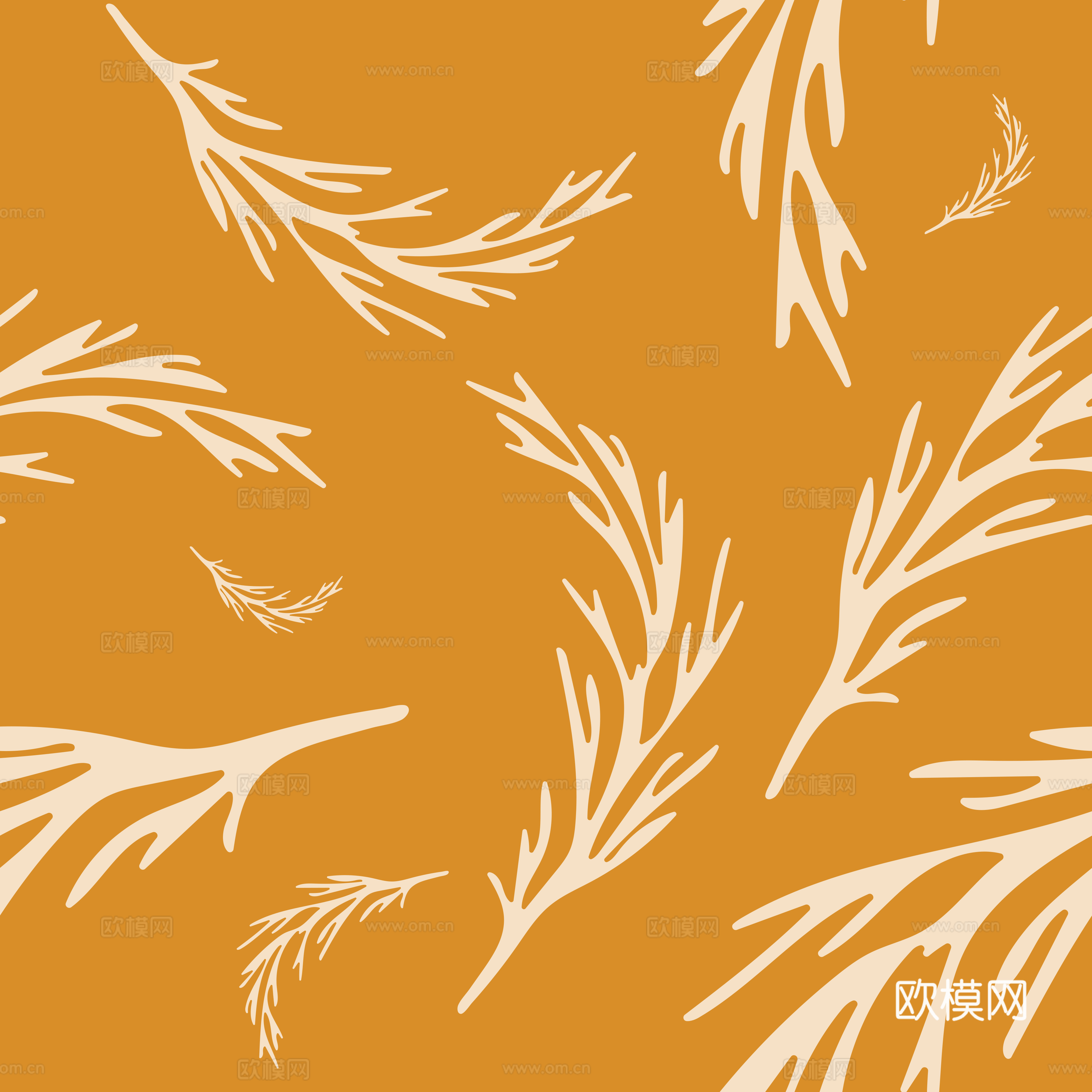 治愈系小清晰植物森系纹理图案肌理45