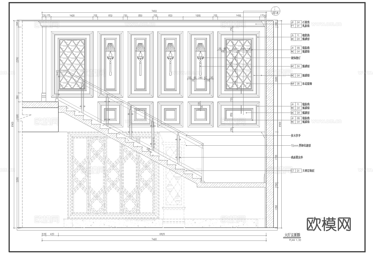 酒吧 KTV会所 最新全套施工图设计cad施工图