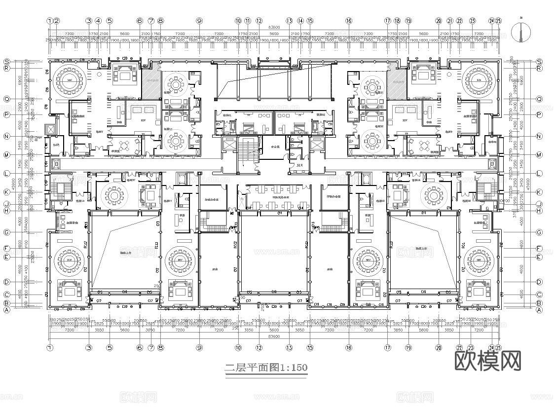 高档娱乐会所 最新全套施工图设计cad施工图
