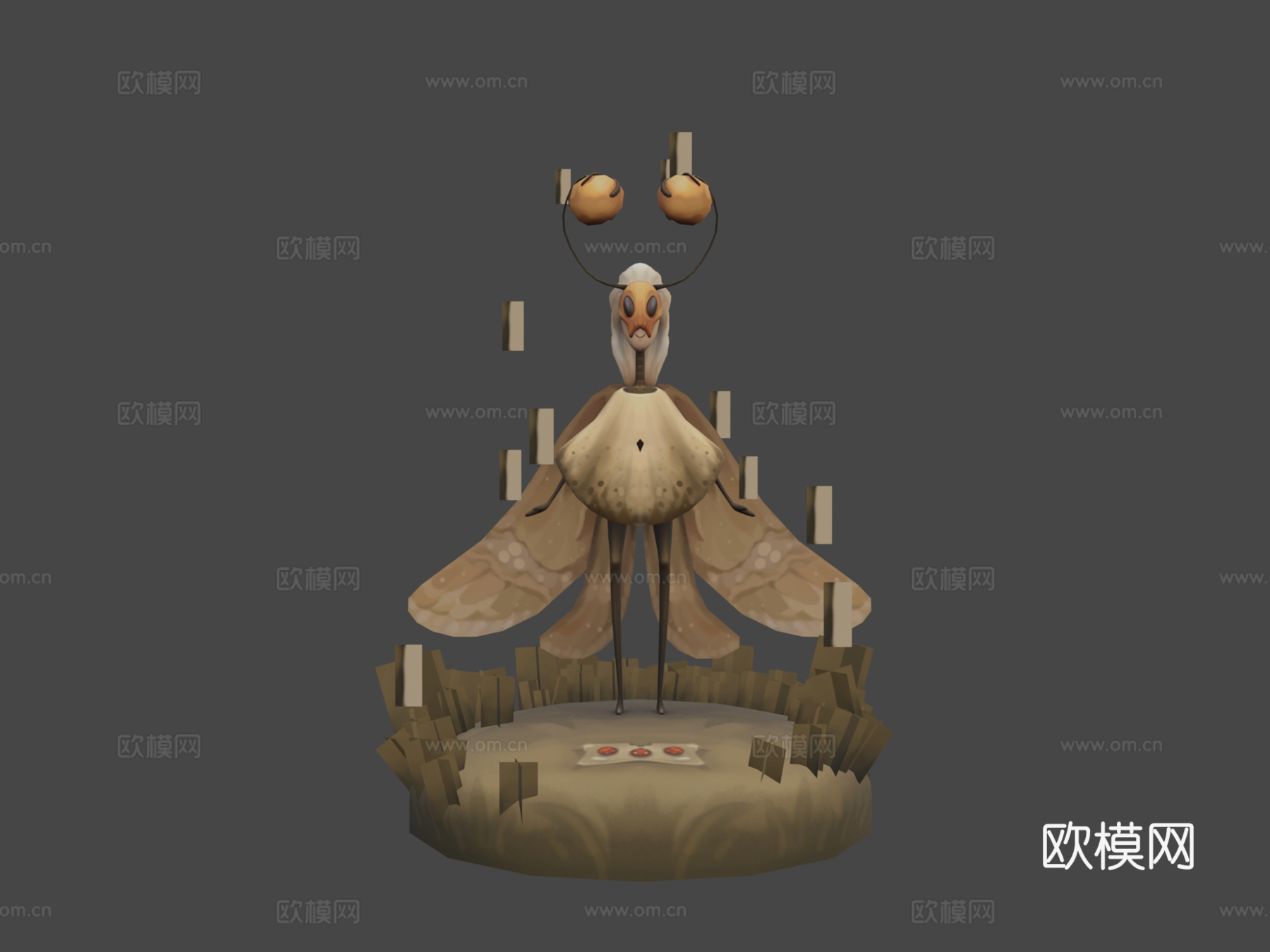 仙蛾3d模型下载（渲染图8）