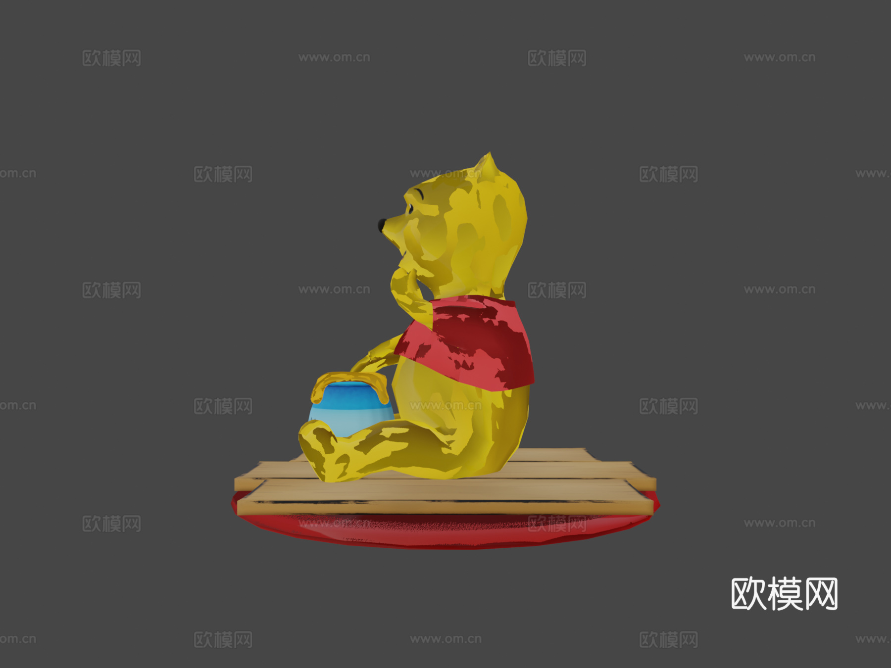 小熊维尼迪士尼无限概念3d模型下载（渲染图5）