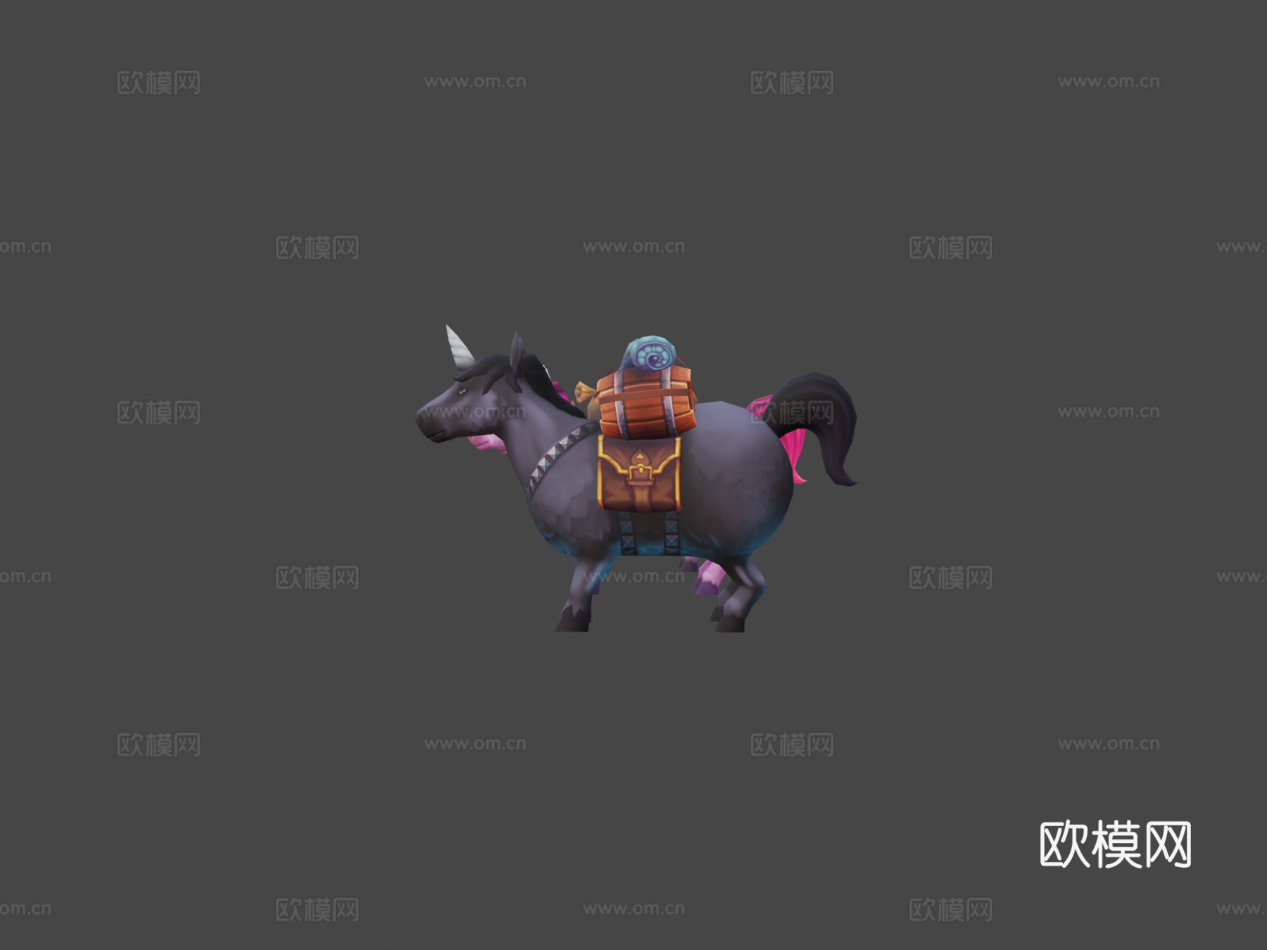 火炬之光2独角兽3d模型下载（渲染图5）