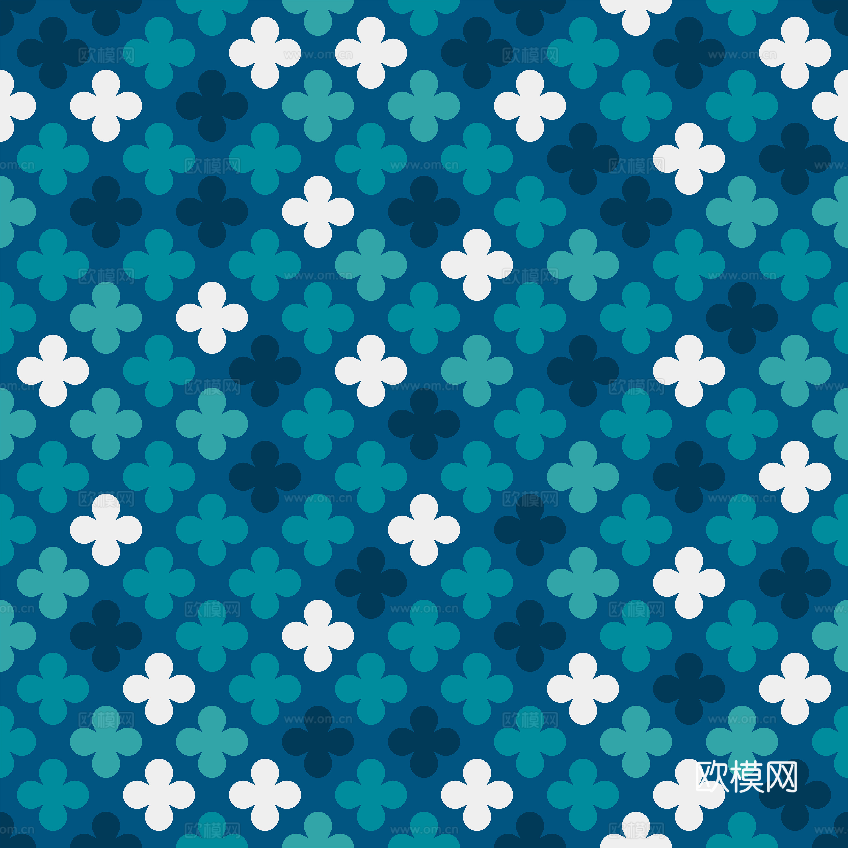 摩洛哥民族风蓝色马赛克几何图案纹理8