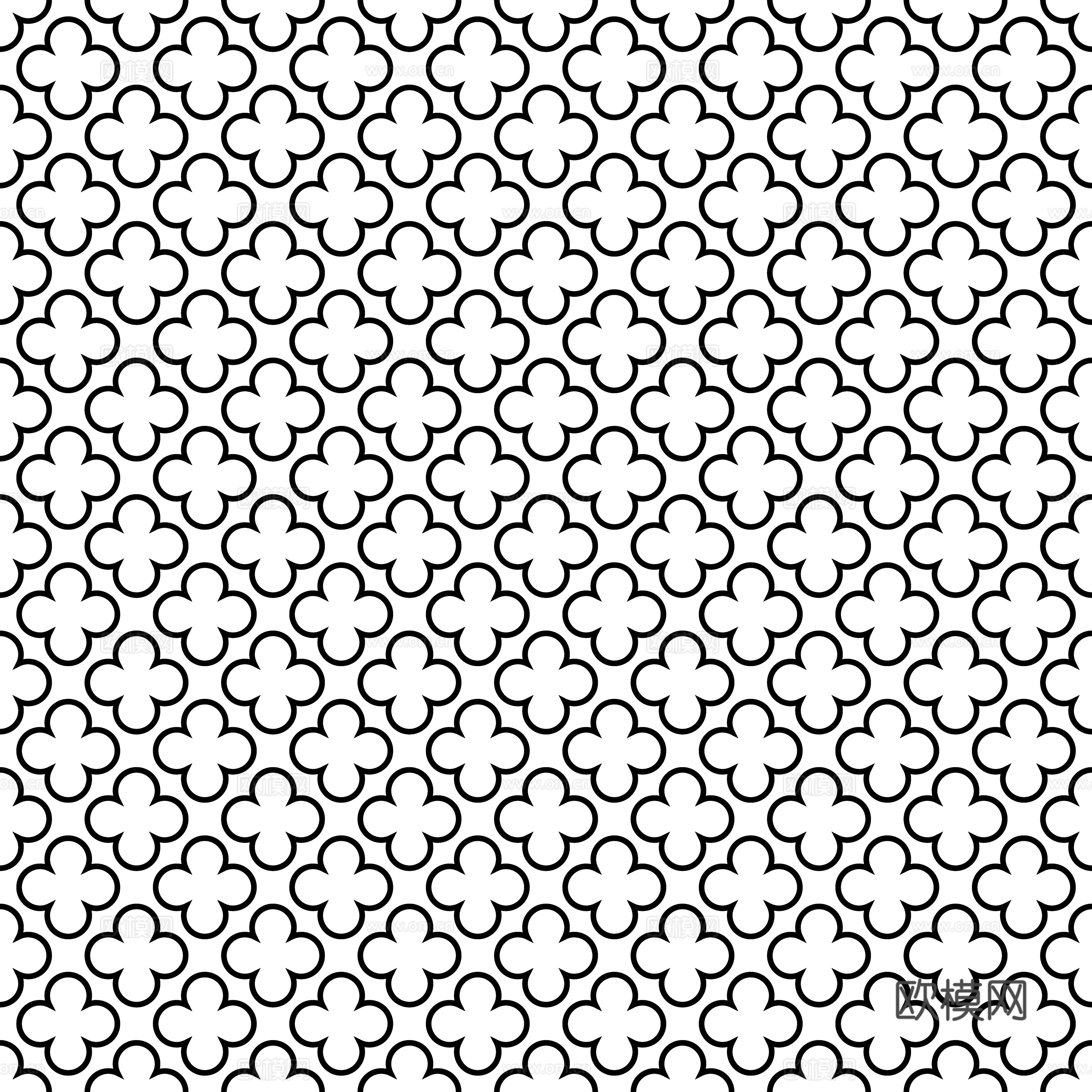 摩洛哥民族风黑白马赛克几何图案纹理12