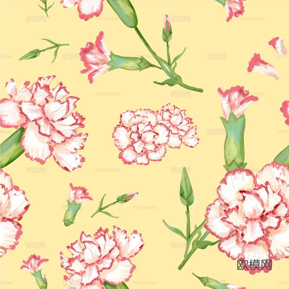 小清新治愈系植物图案纹理肌理30