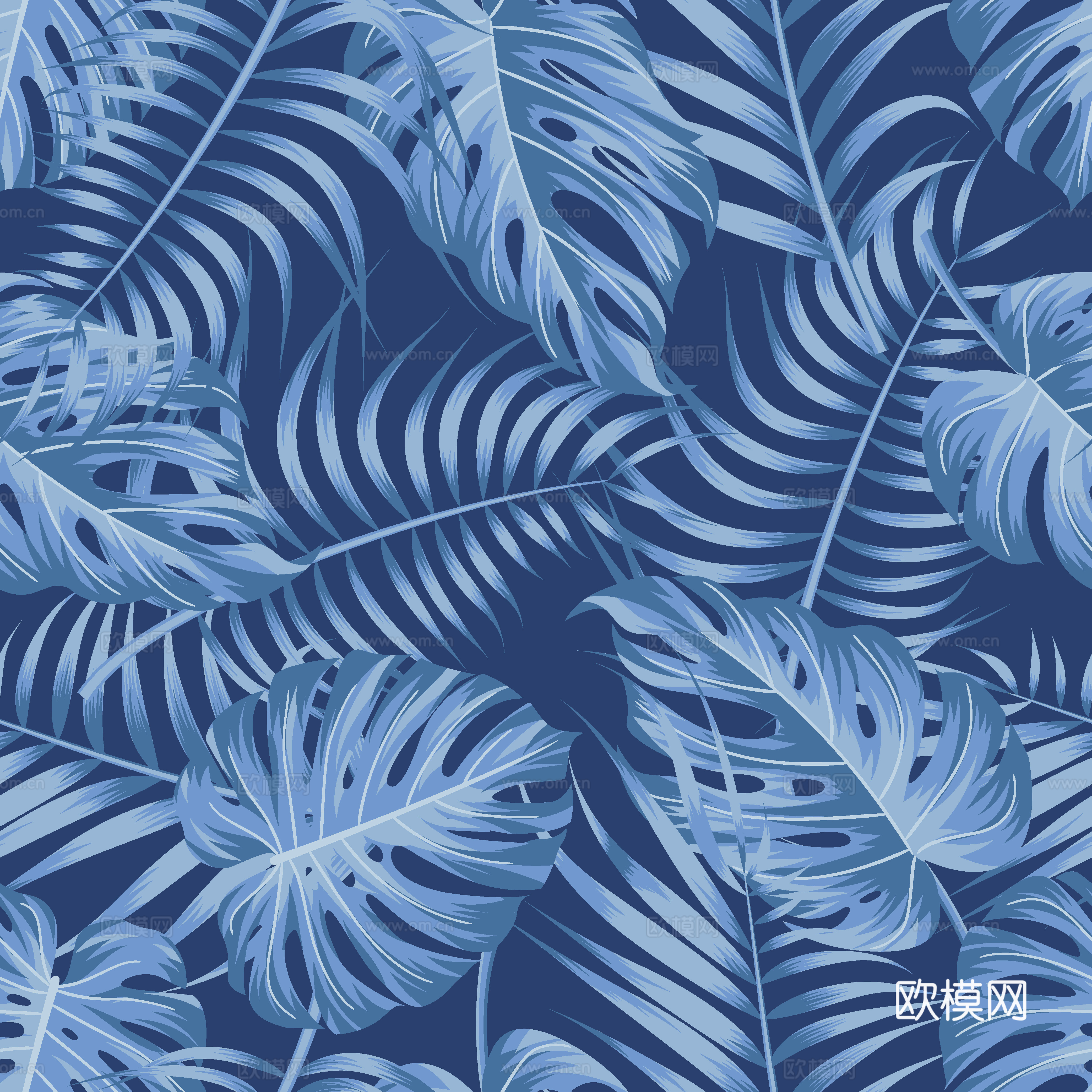 时尚热带植物花纹图案纹理肌理21 (2)