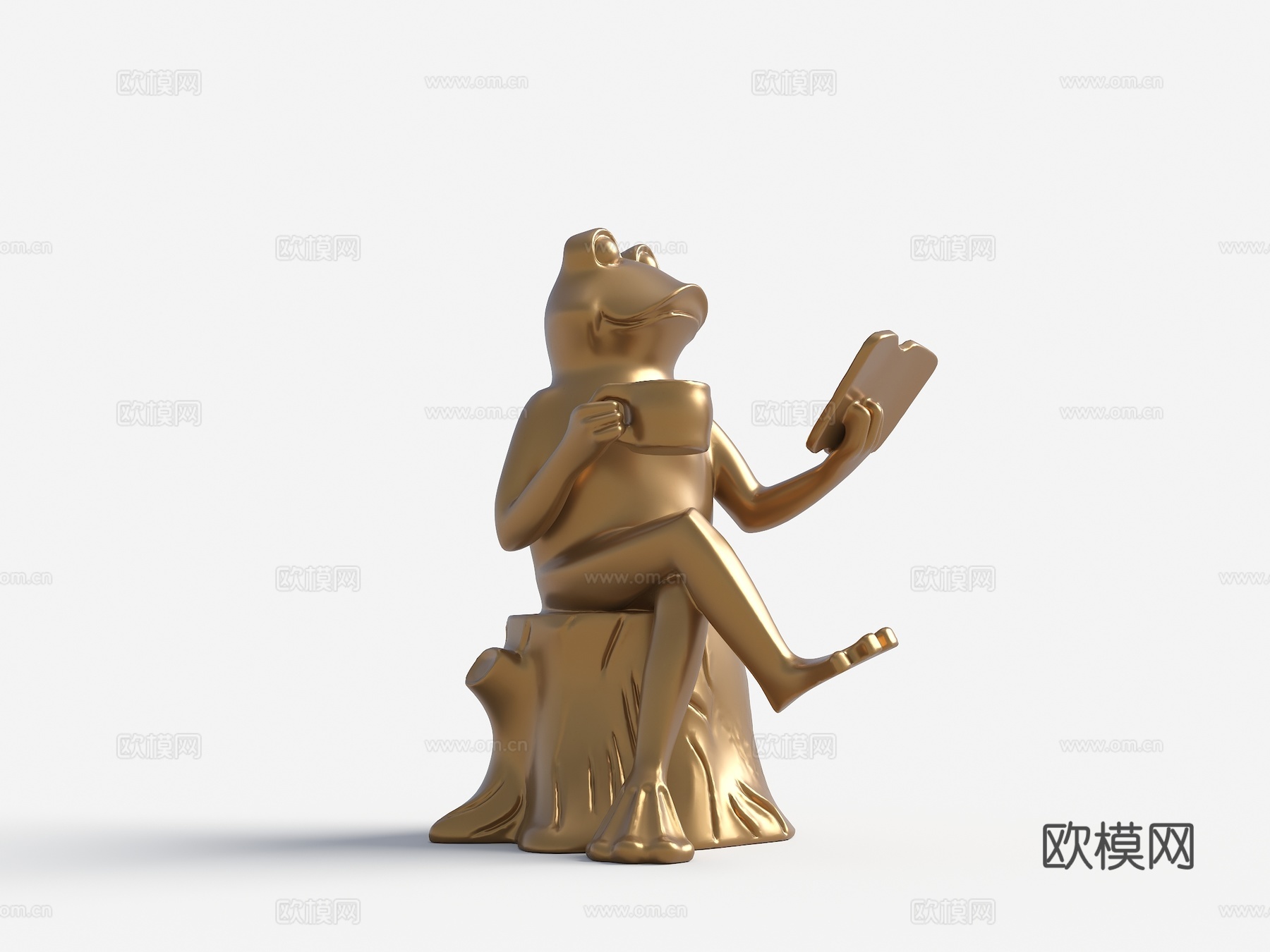 雕塑摆件 景观雕塑 青蛙雕塑 青蛙铜雕 雕塑小品su模型